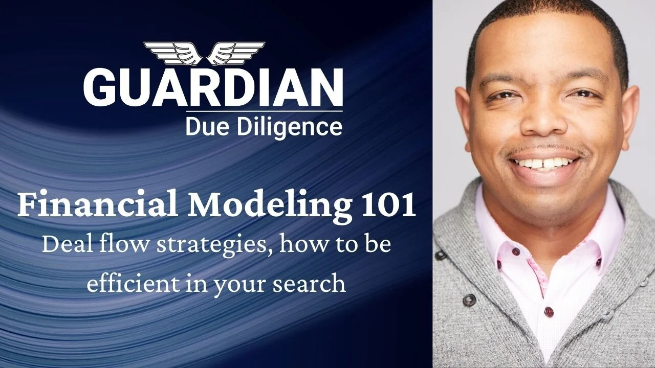 Financial modeling 101, deal flow strategies, how to be efficient in your search</a>