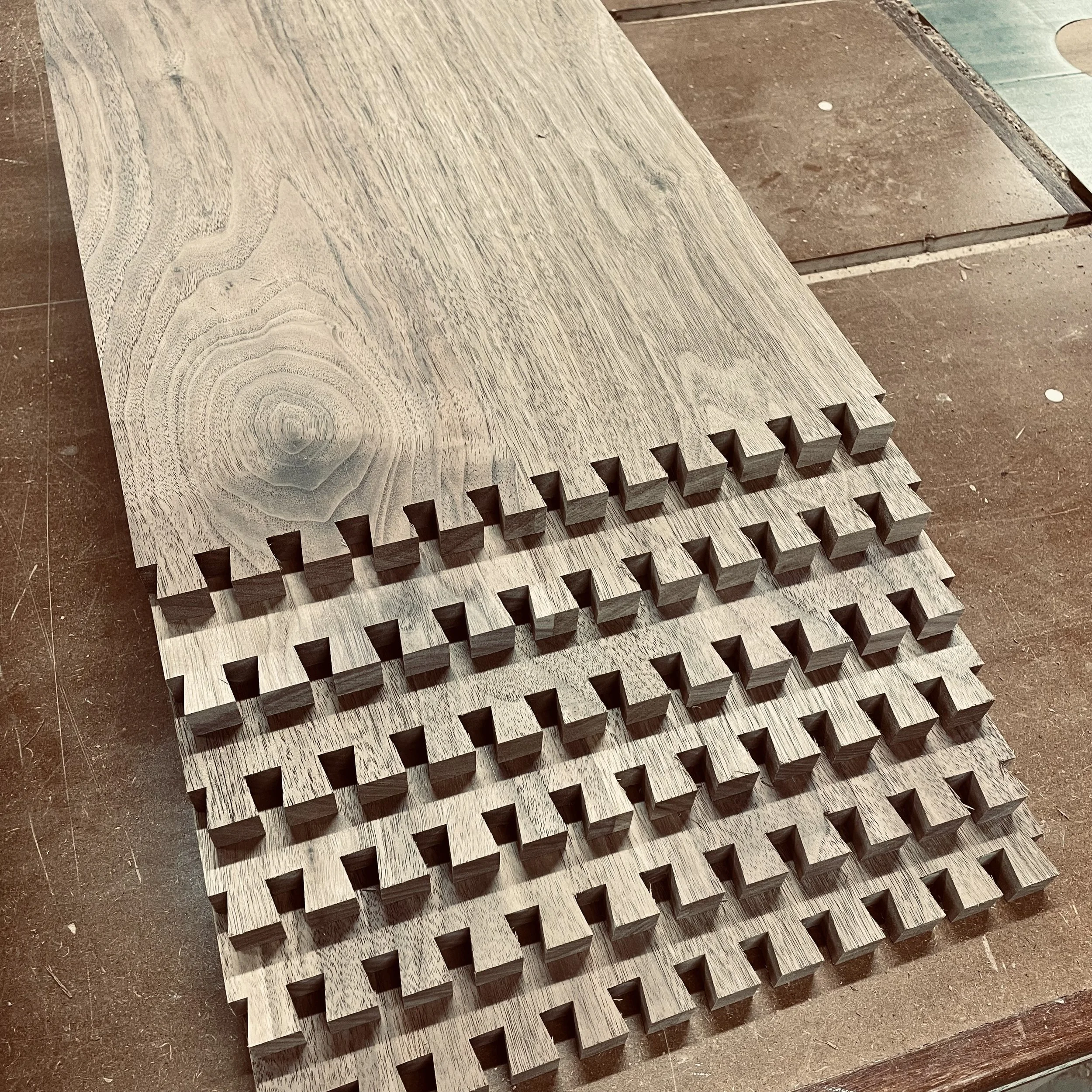 Black walnut dovetails.