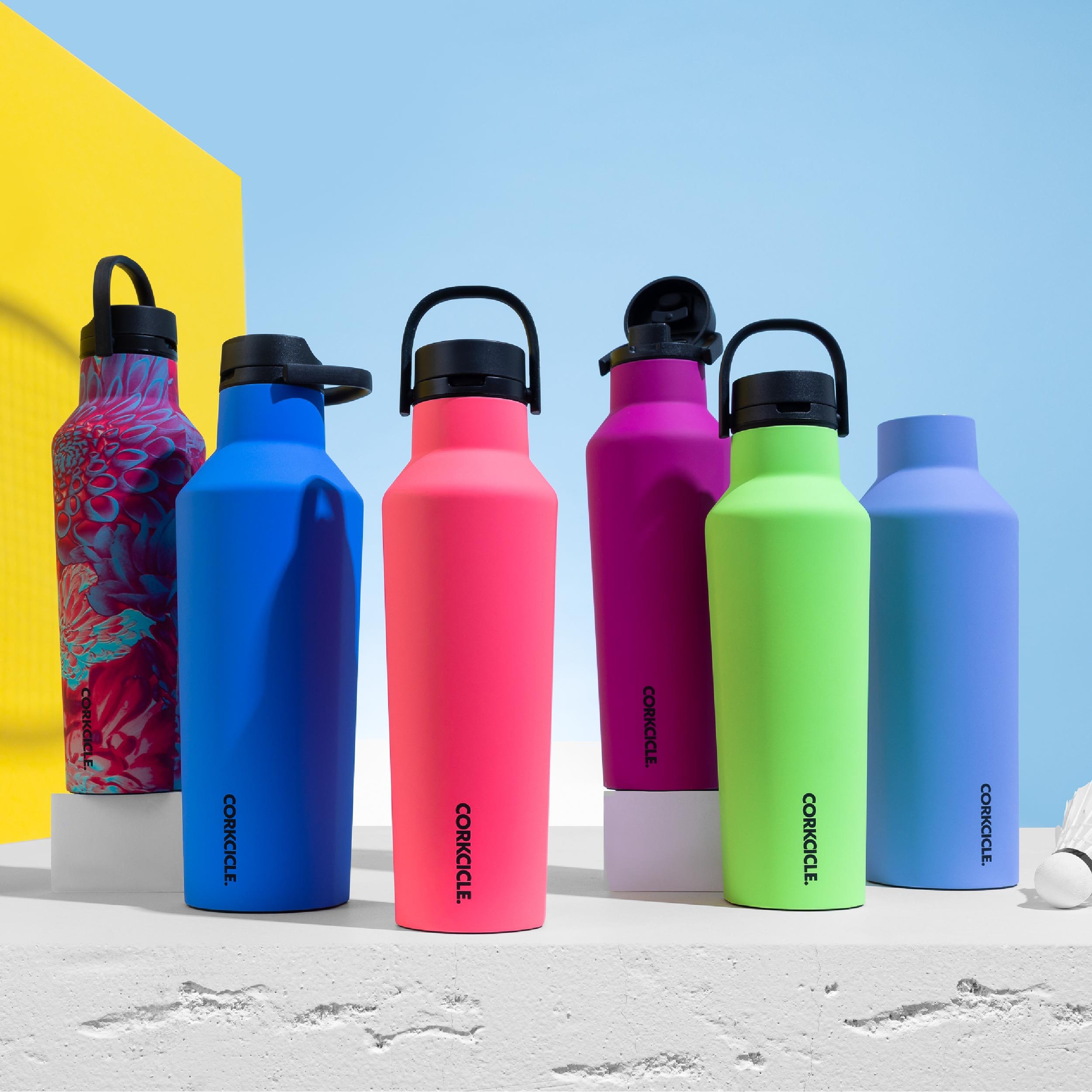 Corkcicle Insulated Canteen Water Bottle, Sports Collection, Gloss Rose  Quartz, Holds 40 oz