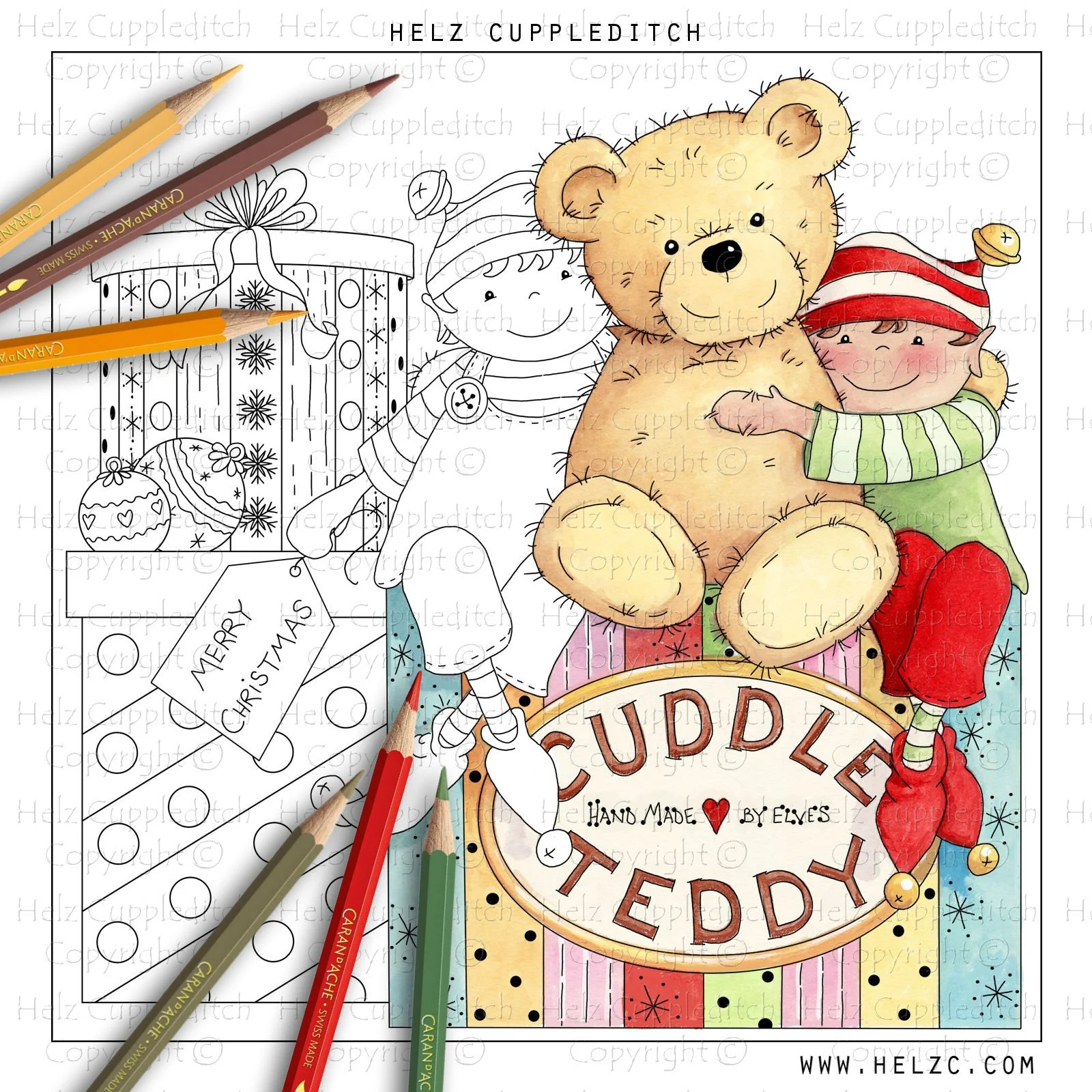 Santa's Workshop Cuddle Teddy