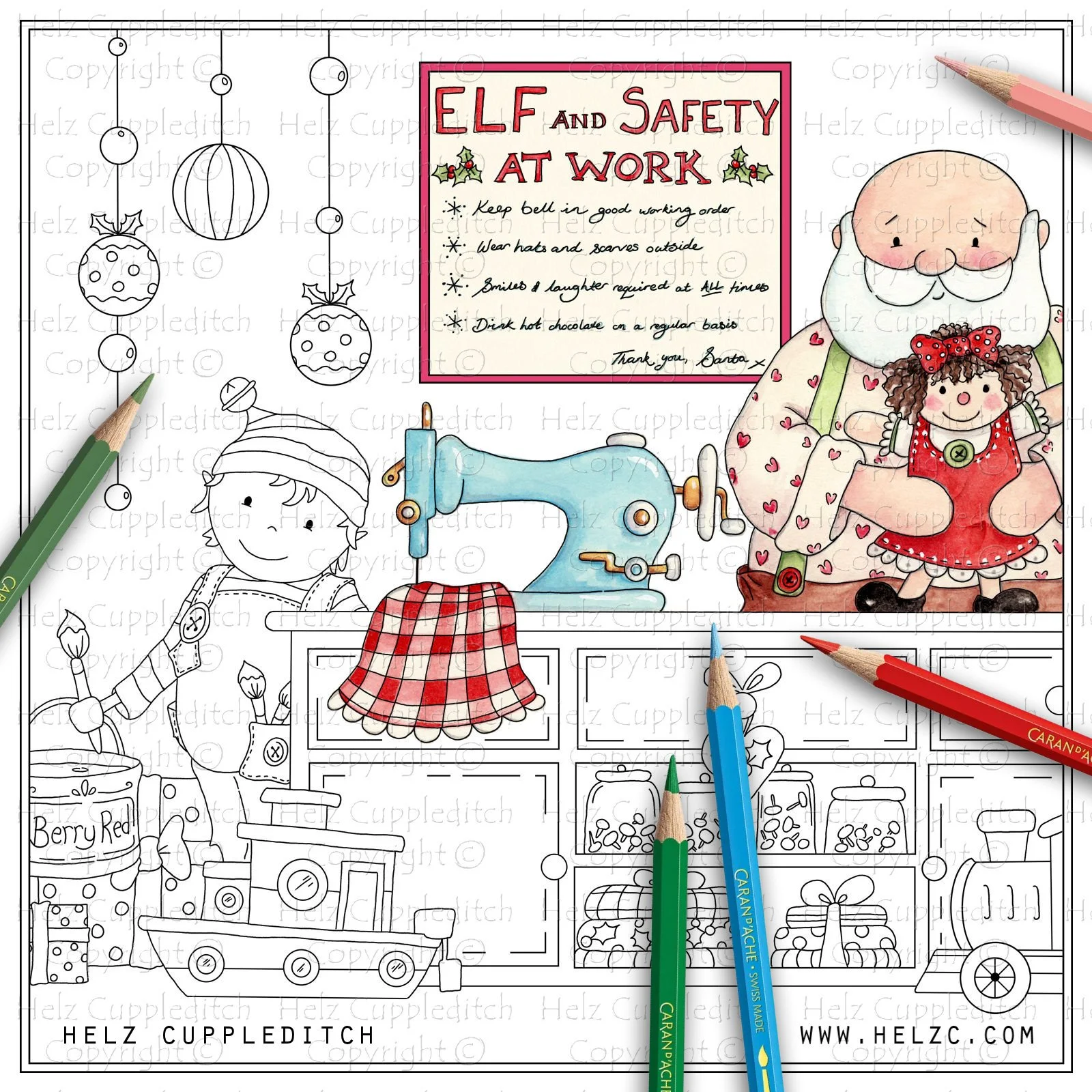 Santa's Workshop Making Toys