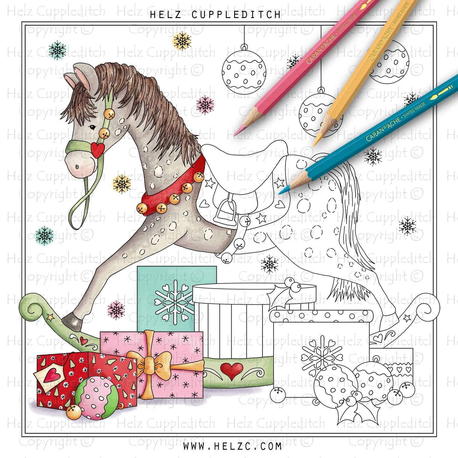 Santa's Workshop Rocking Horse