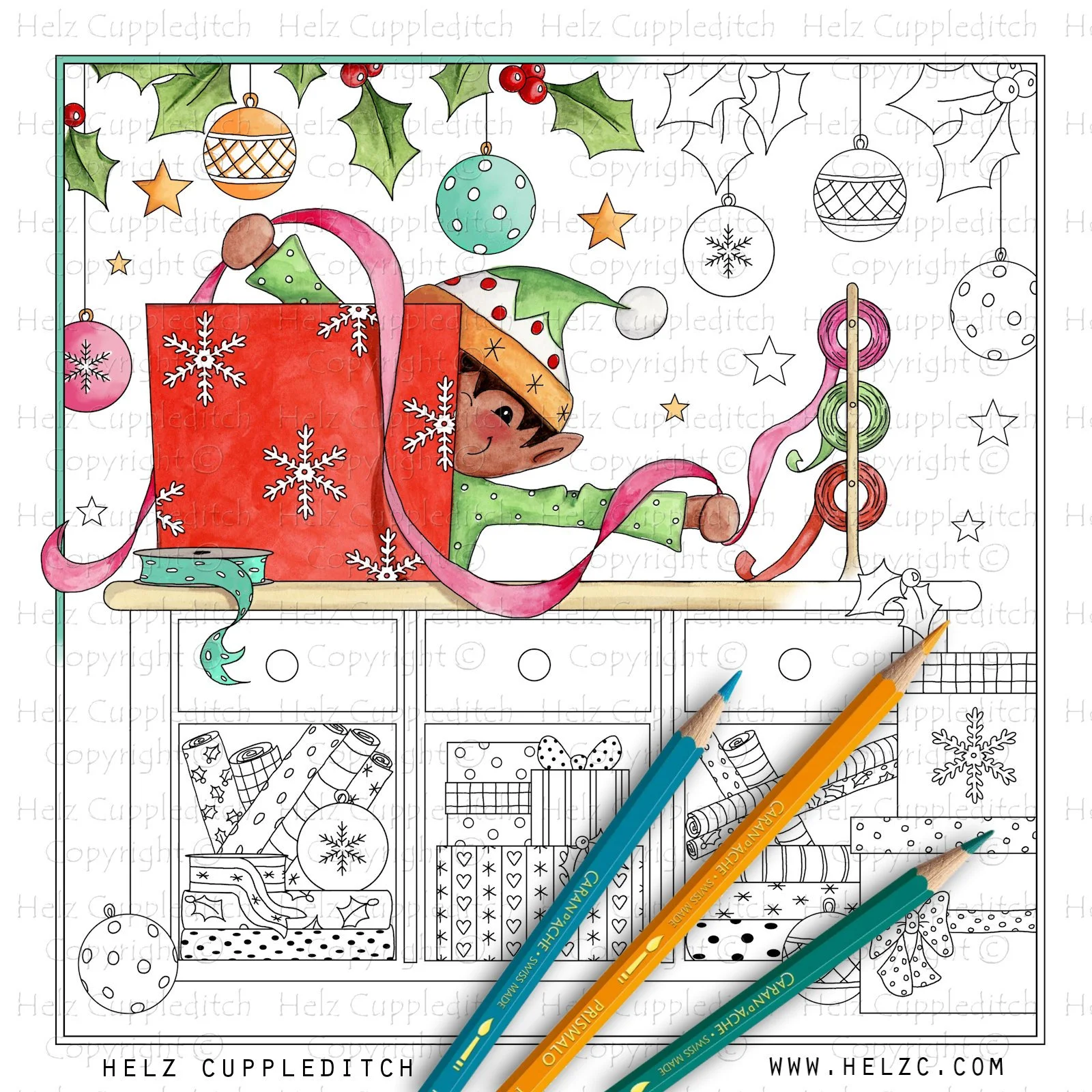 Santa's Workshop Wrapping Station