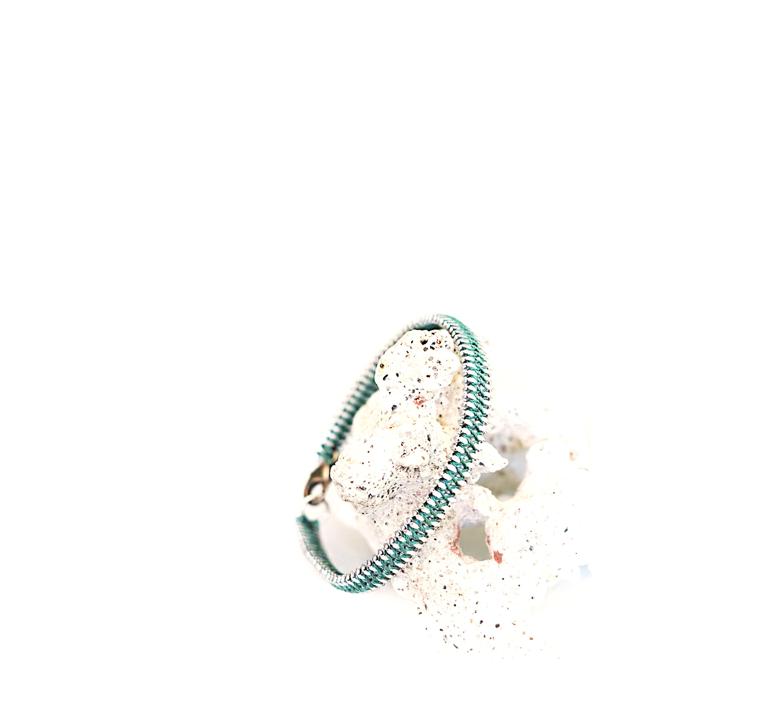 Bracelet homme argent 925 - Vert d'Eau - Lucky Charm S