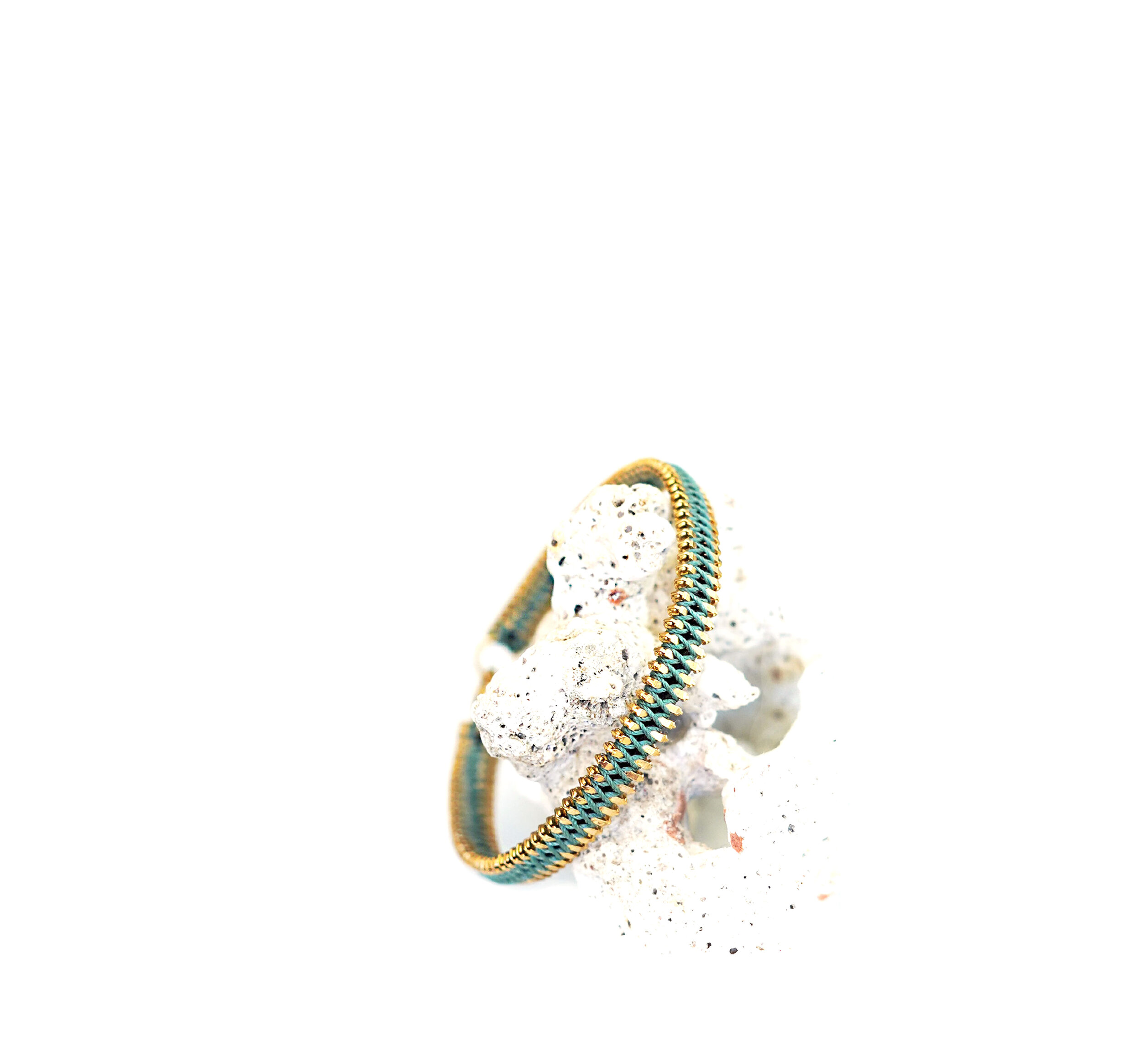 Bracelet homme or - Vert d'Eau - Lucky Charm S