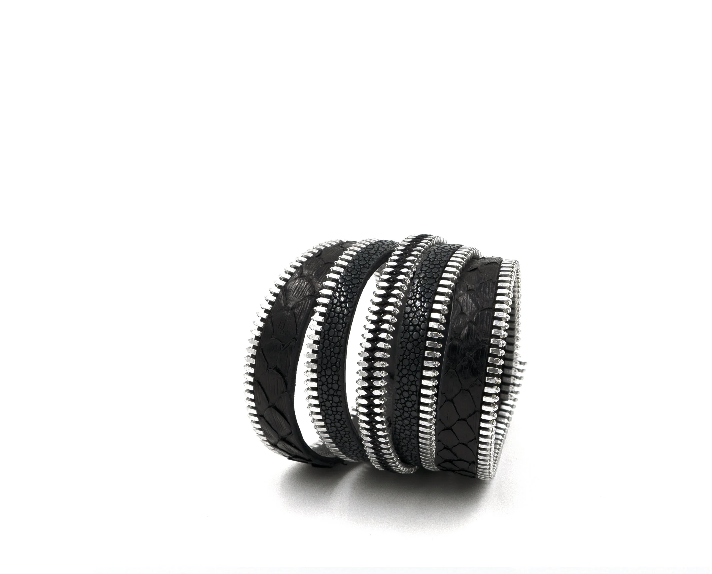 Manchette - Python et Galuchat Noir - Odery