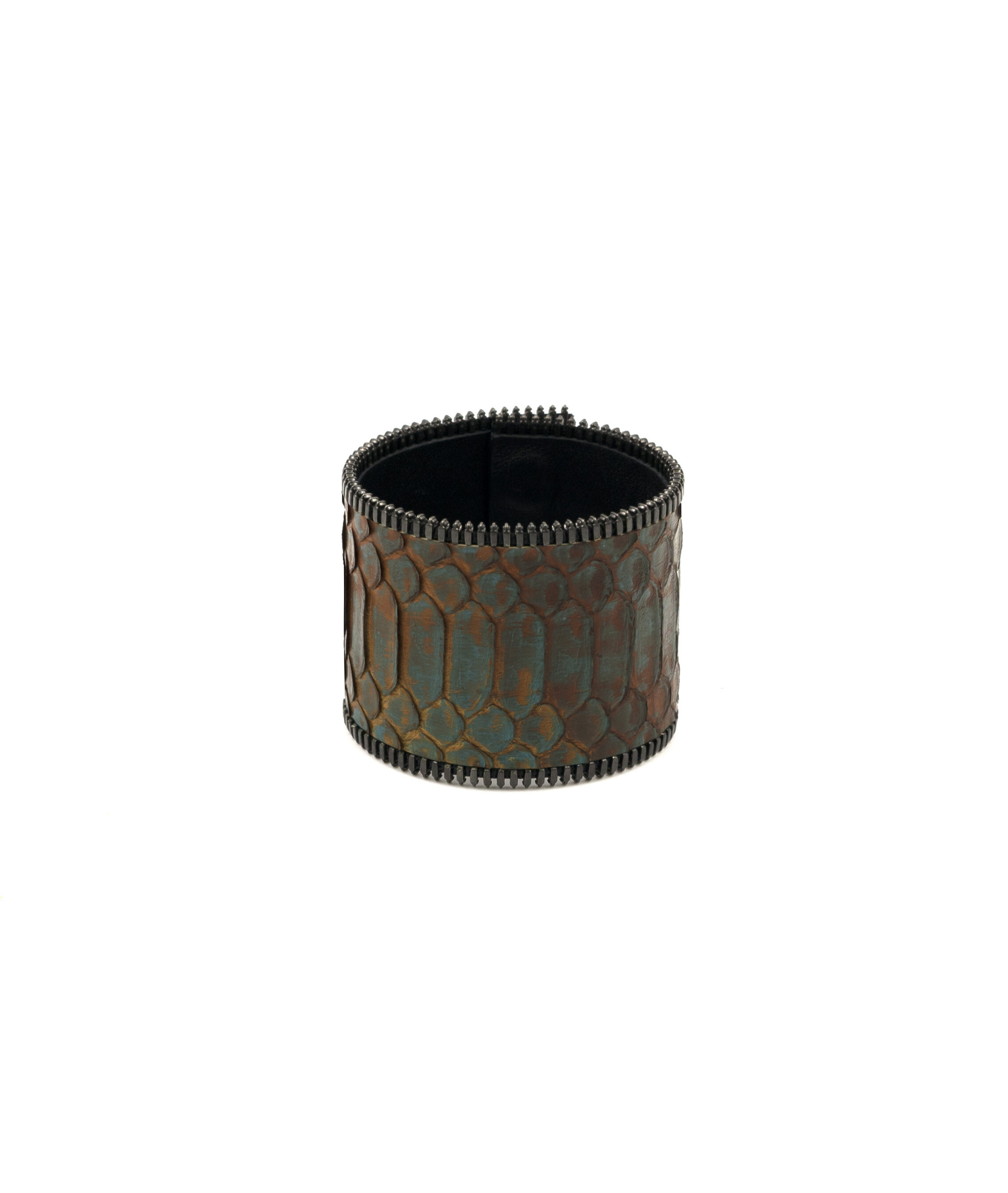 Manchette - Python Marron et Turquoise - Rebel