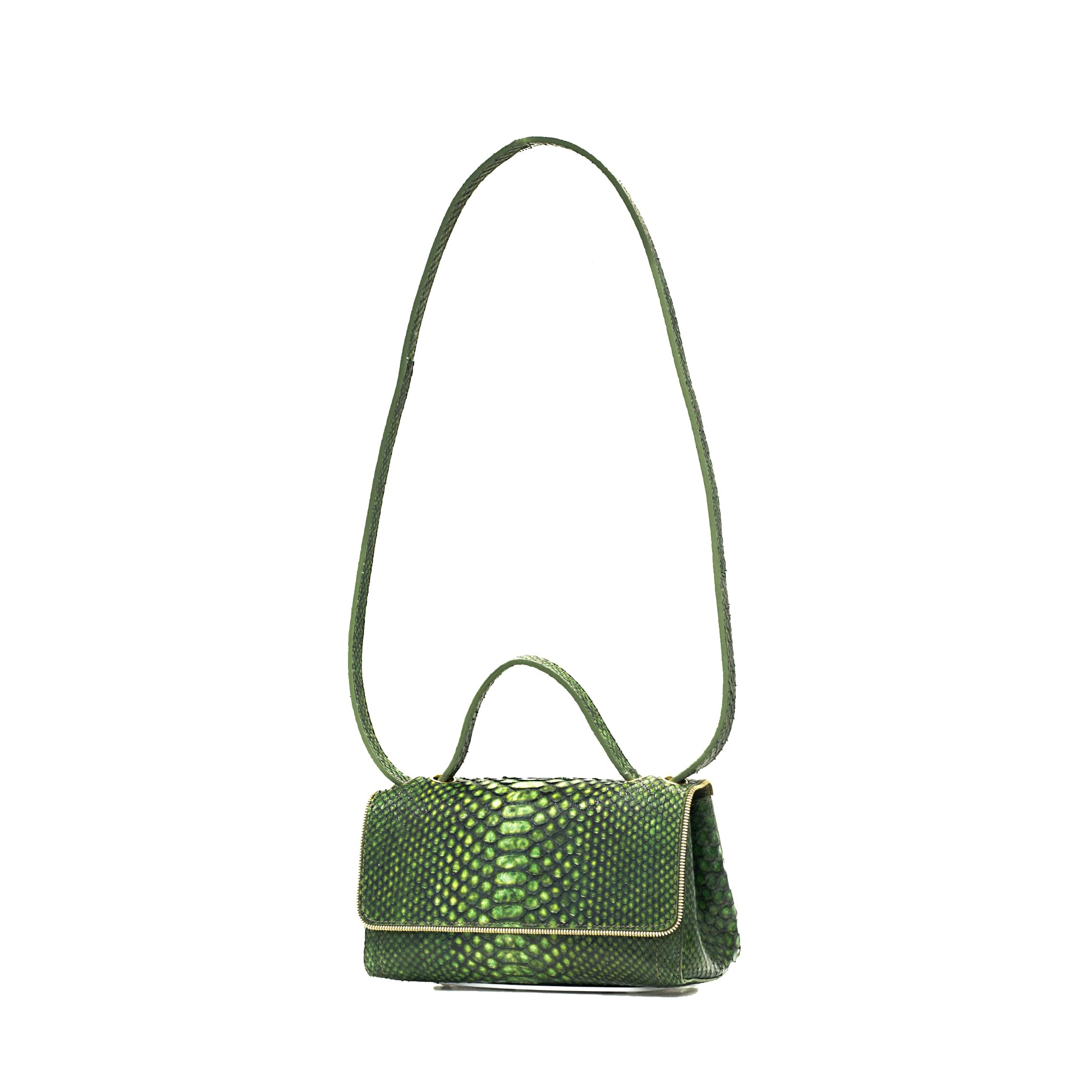 sac à main en cuir de python sur mesure pour femme maroquinerie de luxe made in france