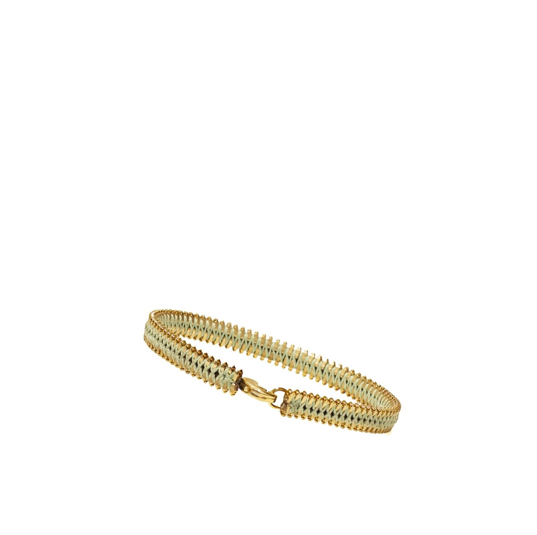 Bracelet Lucky Charm or Vert d'Eau pour femme Coralie Paris Arrière