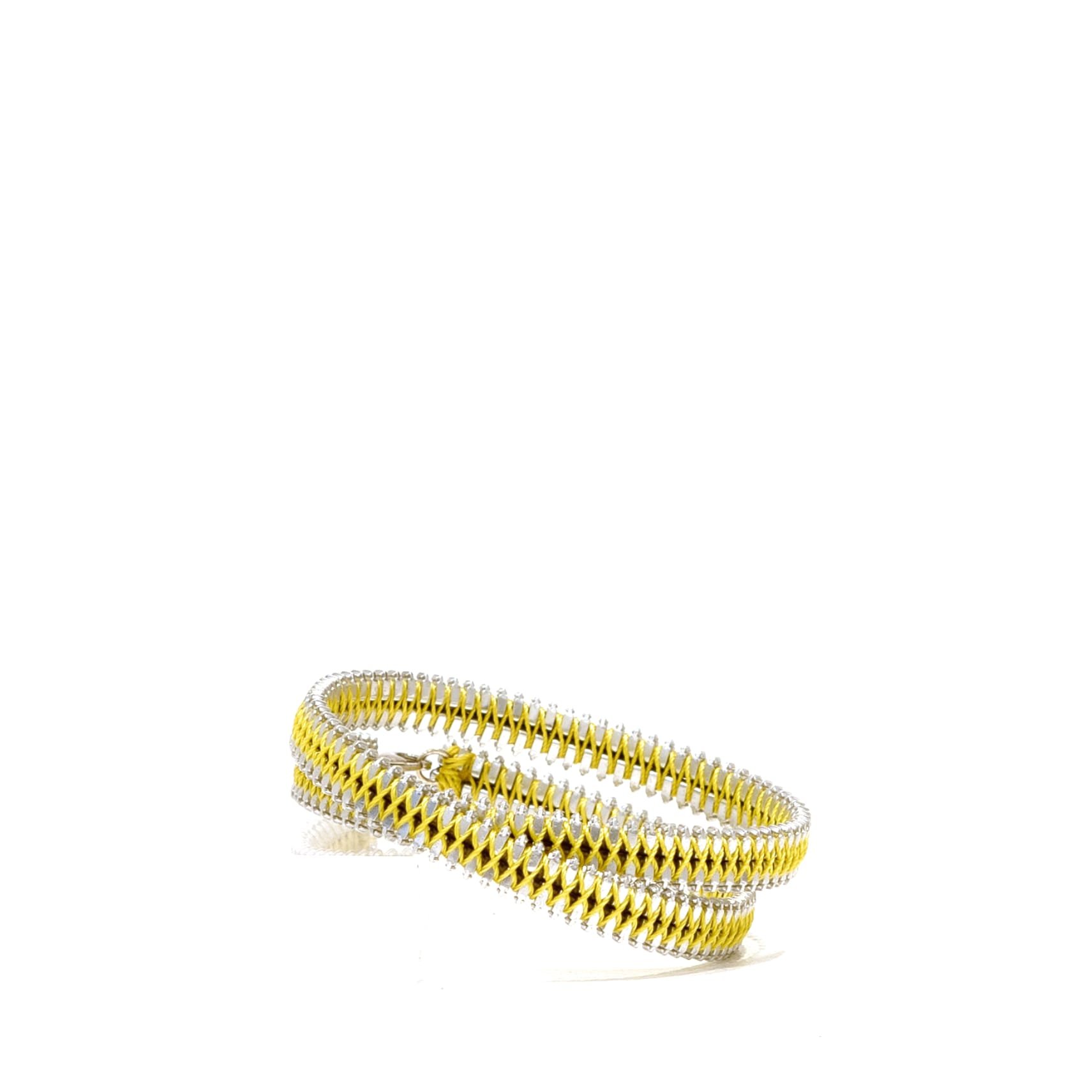 Bracelet Lucky charm en argent et fil de soie Jaune (copie)