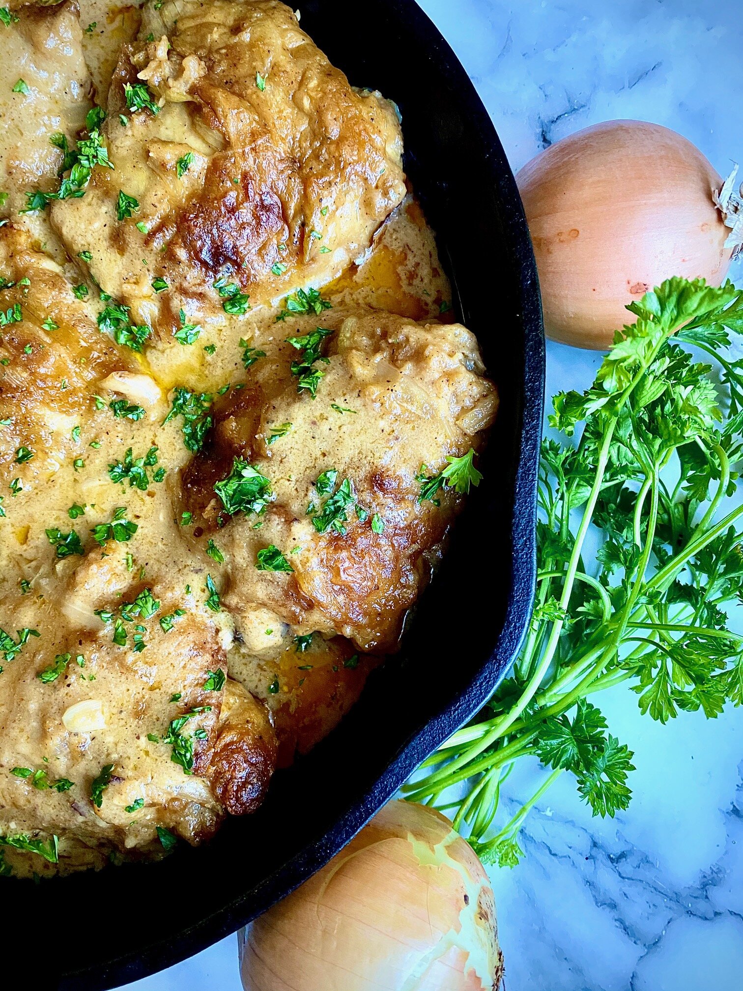 Easy Smothered Chicken — Be Greedy Eats