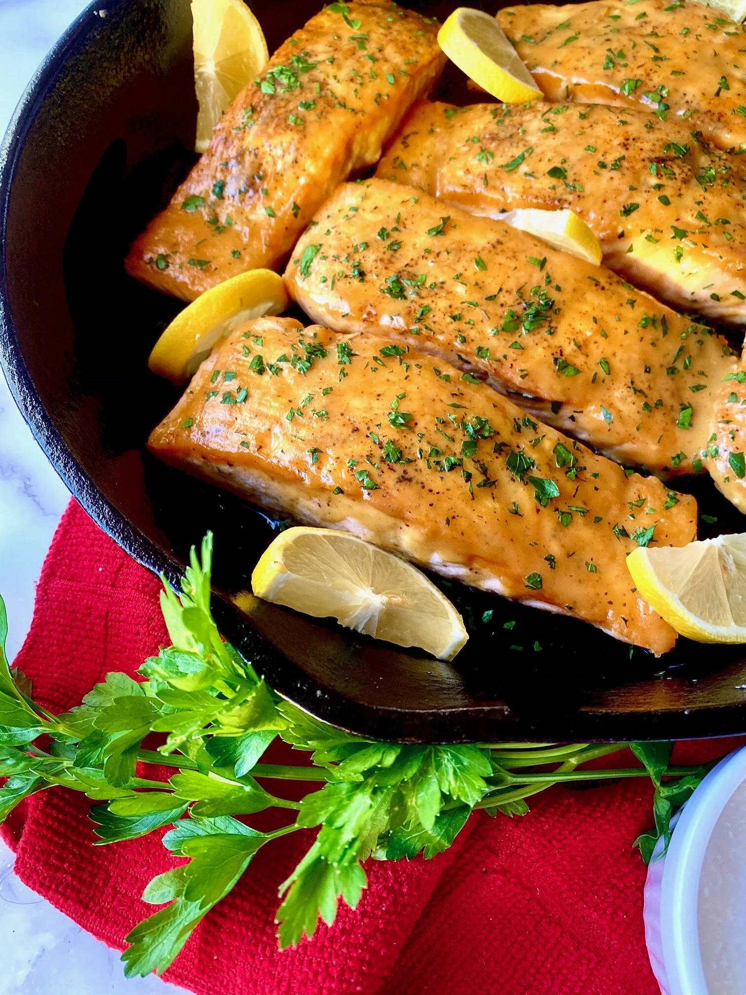EASY Honey Dijon Salmon Fillets — Be Greedy Eats Where Food Meets Comfort