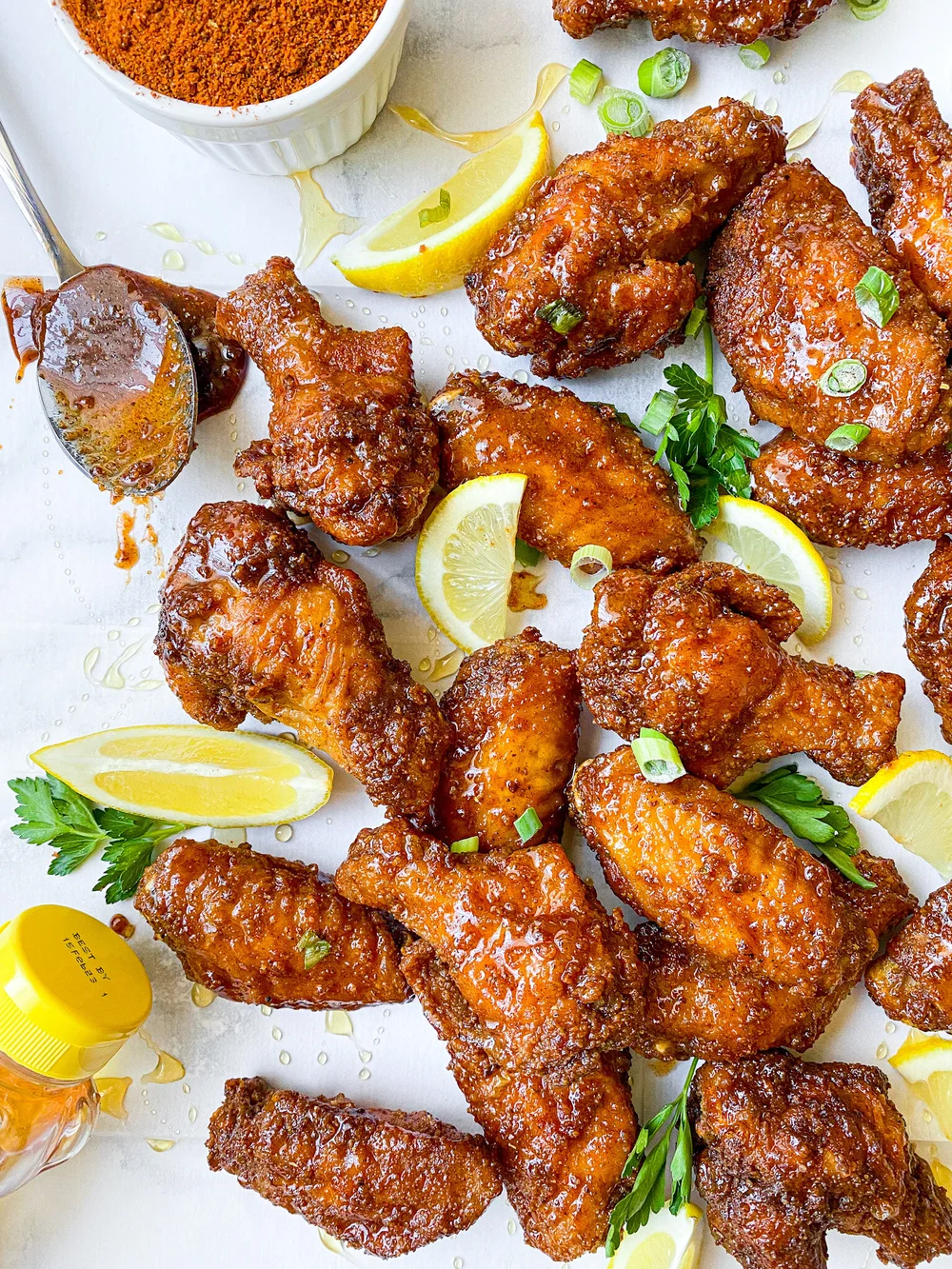 Crispy Honey Old Bay Chicken Wings Recipes — Be Greedy Eats Where
