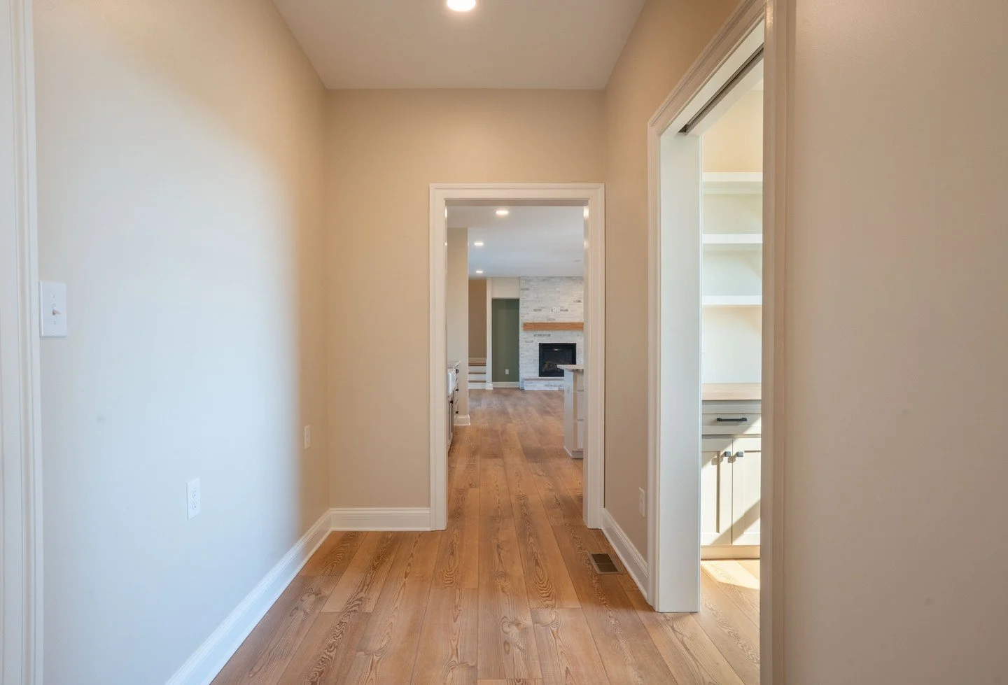 The best custom features aren't always the loudest.⁠
⁠
They're the ones you'll appreciate every single day.⁠
⁠
#SaviniCustomHomes #WalkInPantry #CustomKitchen #CustomCabinetry