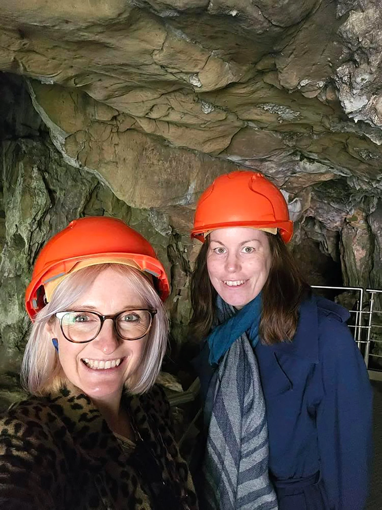 Lucy and Angharad in cave.jpg