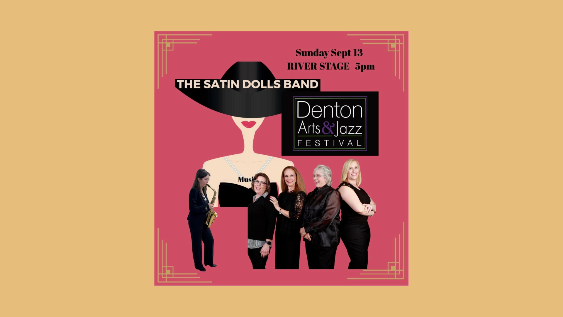 The Satin Dolls play Denton Arts and Jazz Fest
