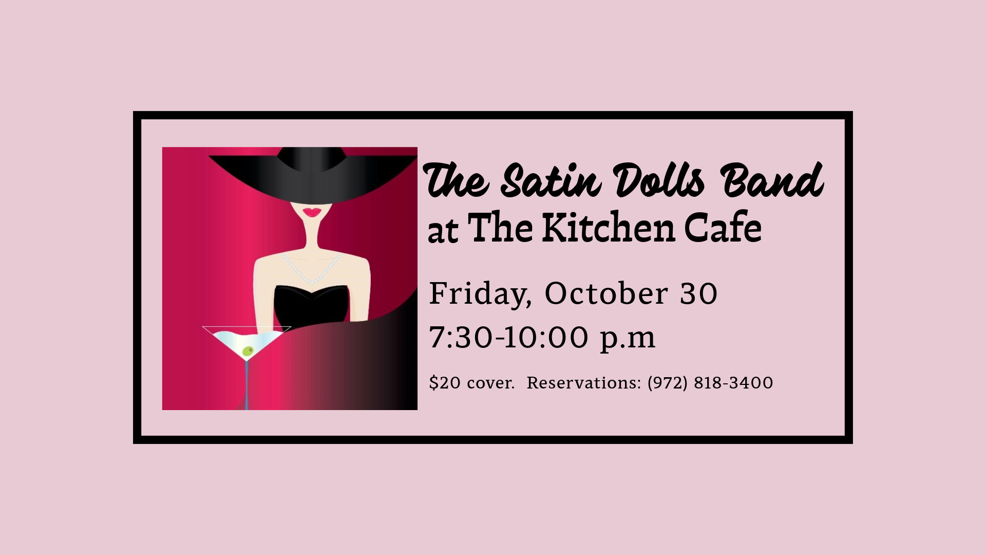 The Satin Dolls Band at The Kitchen Cafe
