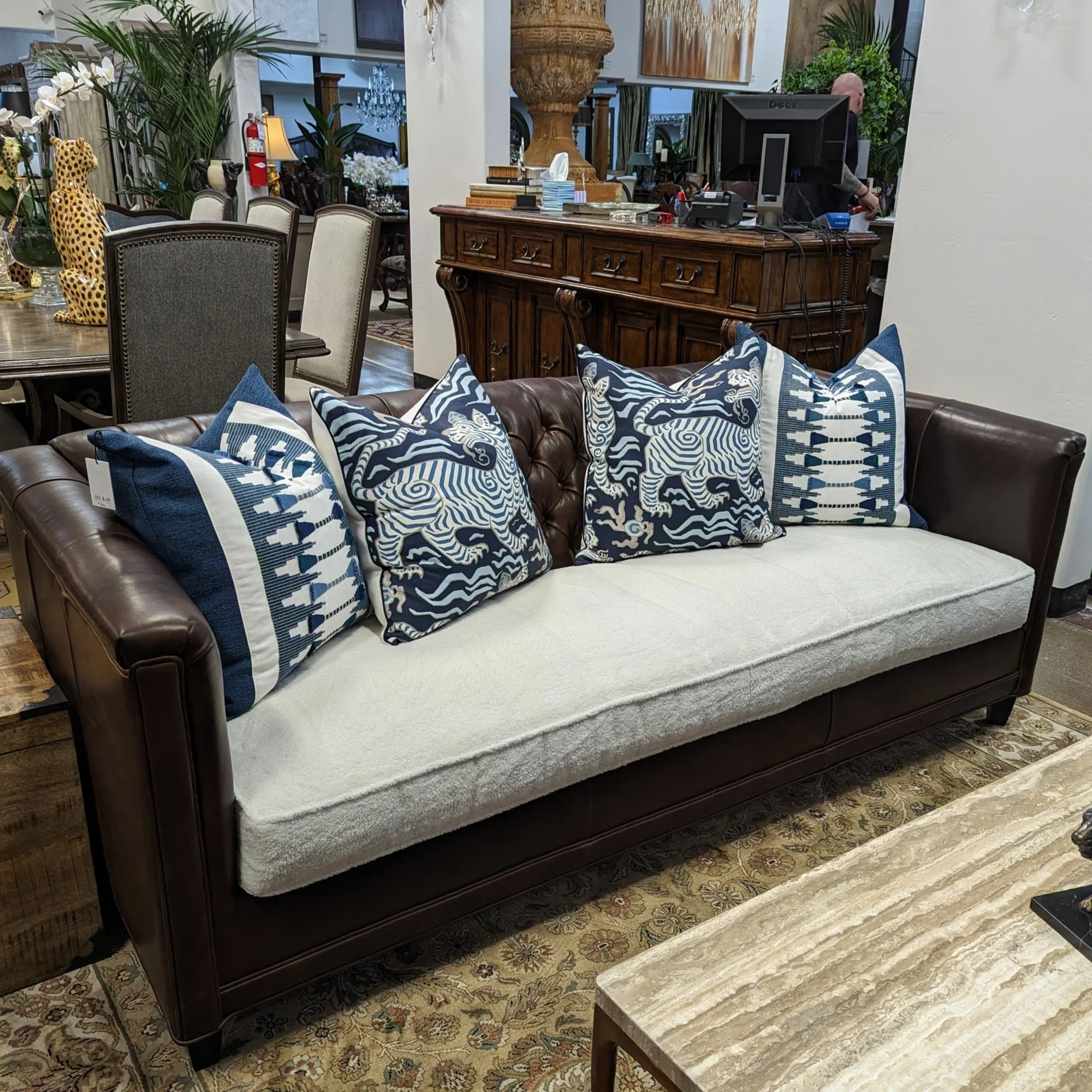 NEW Bradington Young Jaden Stationary Tufted Sofa — Stevans