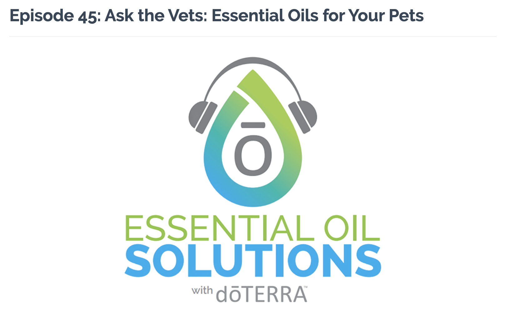 Ask the Vets: Essential Oils for Your PetsIn this episode, In this episode Dr. Mia Frezzo and Dr. Janis Fisher sit down to discuss their top essential oil picks to help with some of the common challenges your cat or dog might face. Diffusing oils, O…
