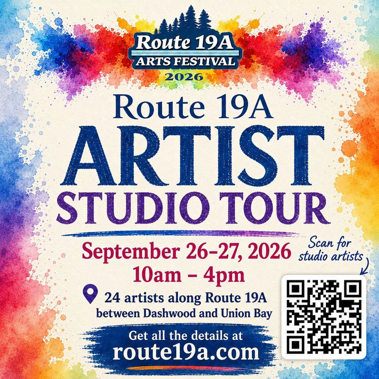 Don Cunningham and Madeleine Wood&rsquo;s home and studio are opening to the public (yes, you!) 10-4 NEXT Saturday and Sunday during the Route 19A Arts Festival. https://www.route19a.com

We&rsquo;d love to see you!