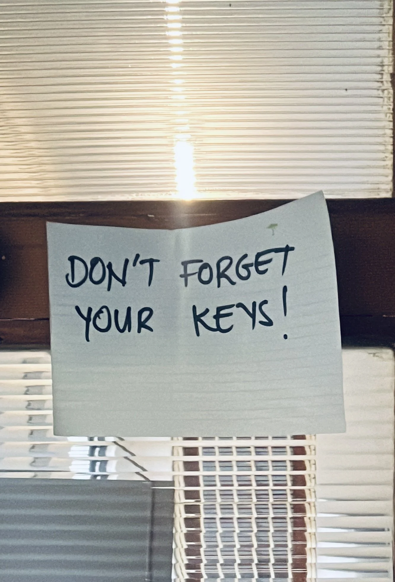 “Don’t Forget Your Keys!”