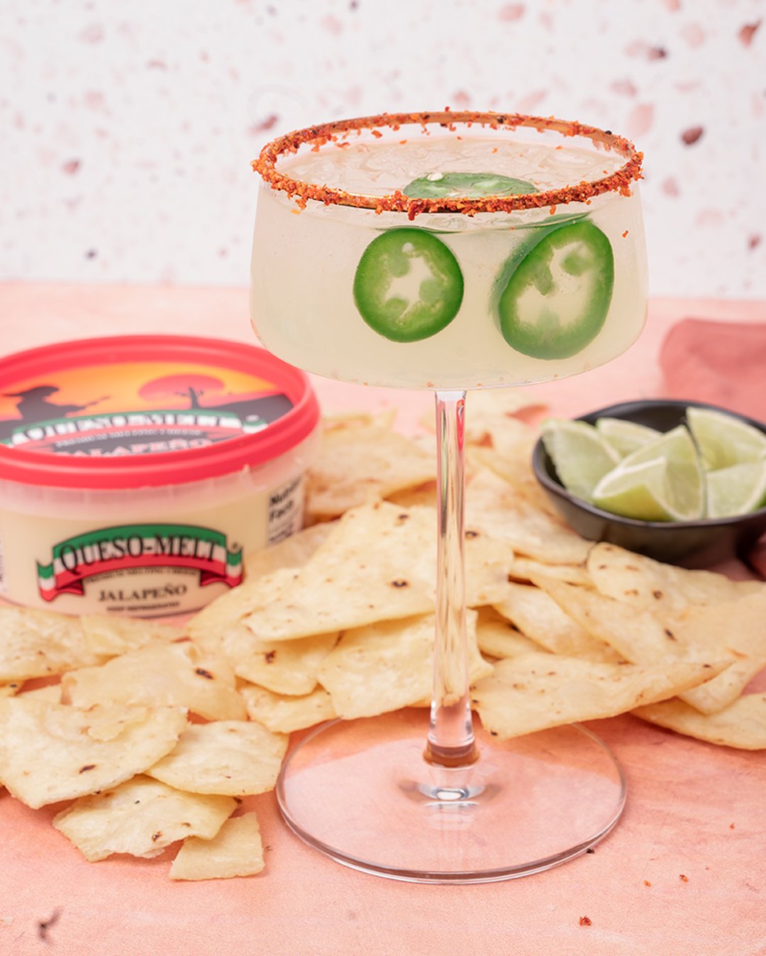Jalape&ntilde;o Marg + Jalape&ntilde;o Queso? Uh, yes please!  #MargaritaDay