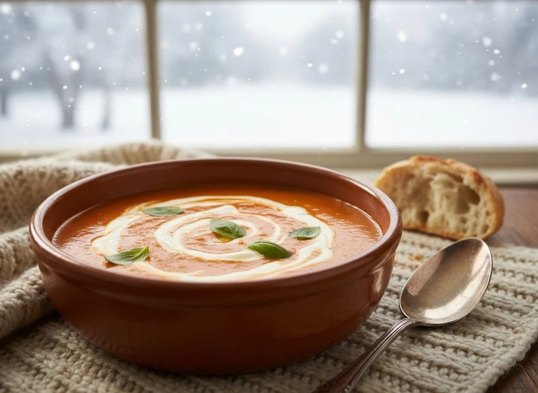 National Soup Month called.

It said &ldquo;add more queso.&rdquo; 

Get our Creamy Tomato Soup recipe in our bio!
