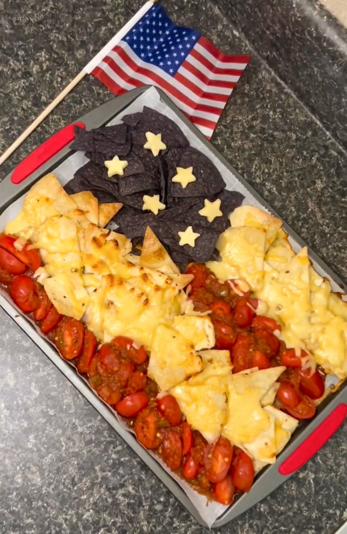 AMERICAN FLAG NACHOS