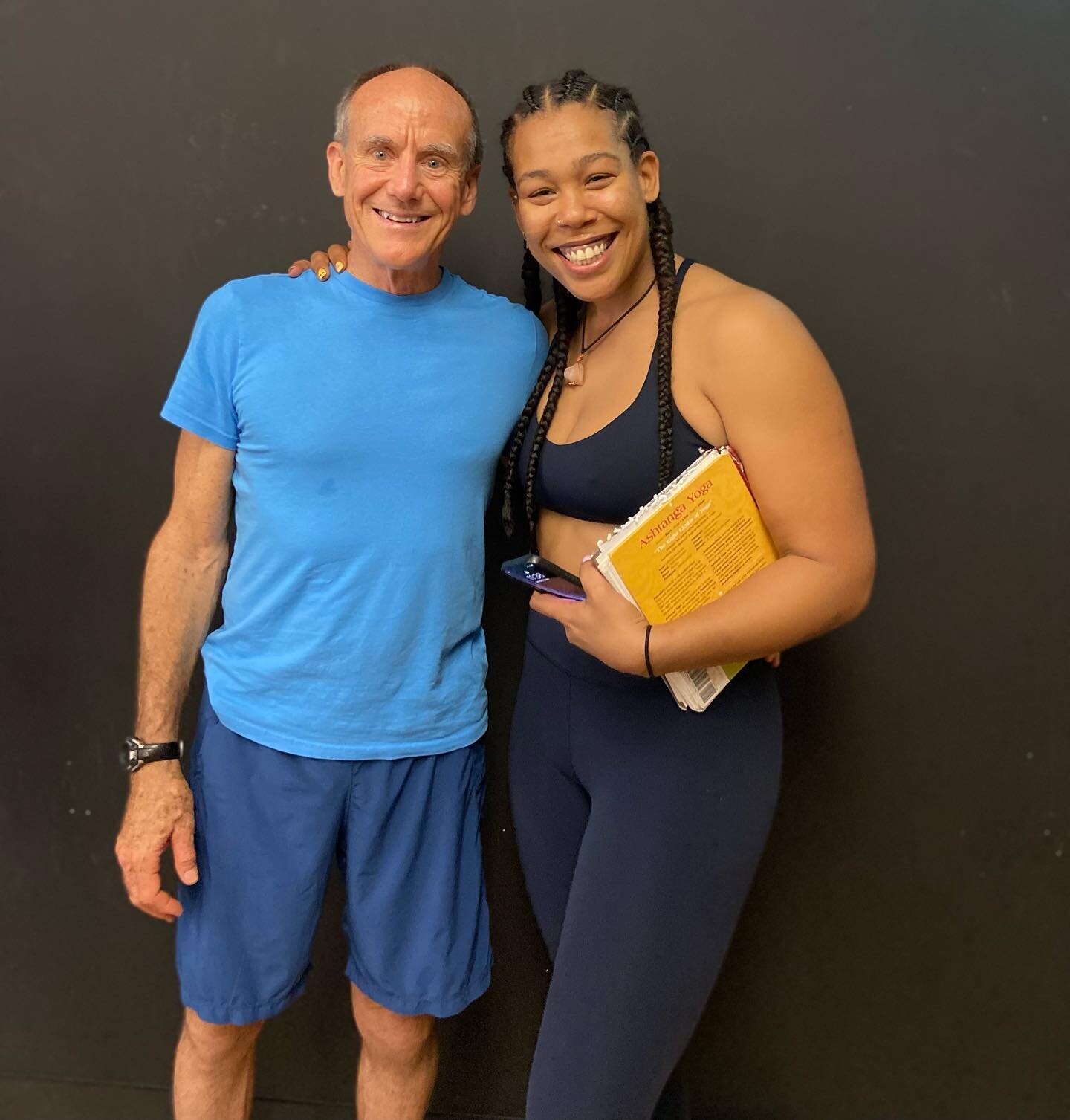 Fangirling so hard! What a privilege to get to practice full lead primary with @davidswensonashtanga along with @davidckyle while he&rsquo;s in town. I have literary practiced with this book next to my mat for years and it has been such a valuable to