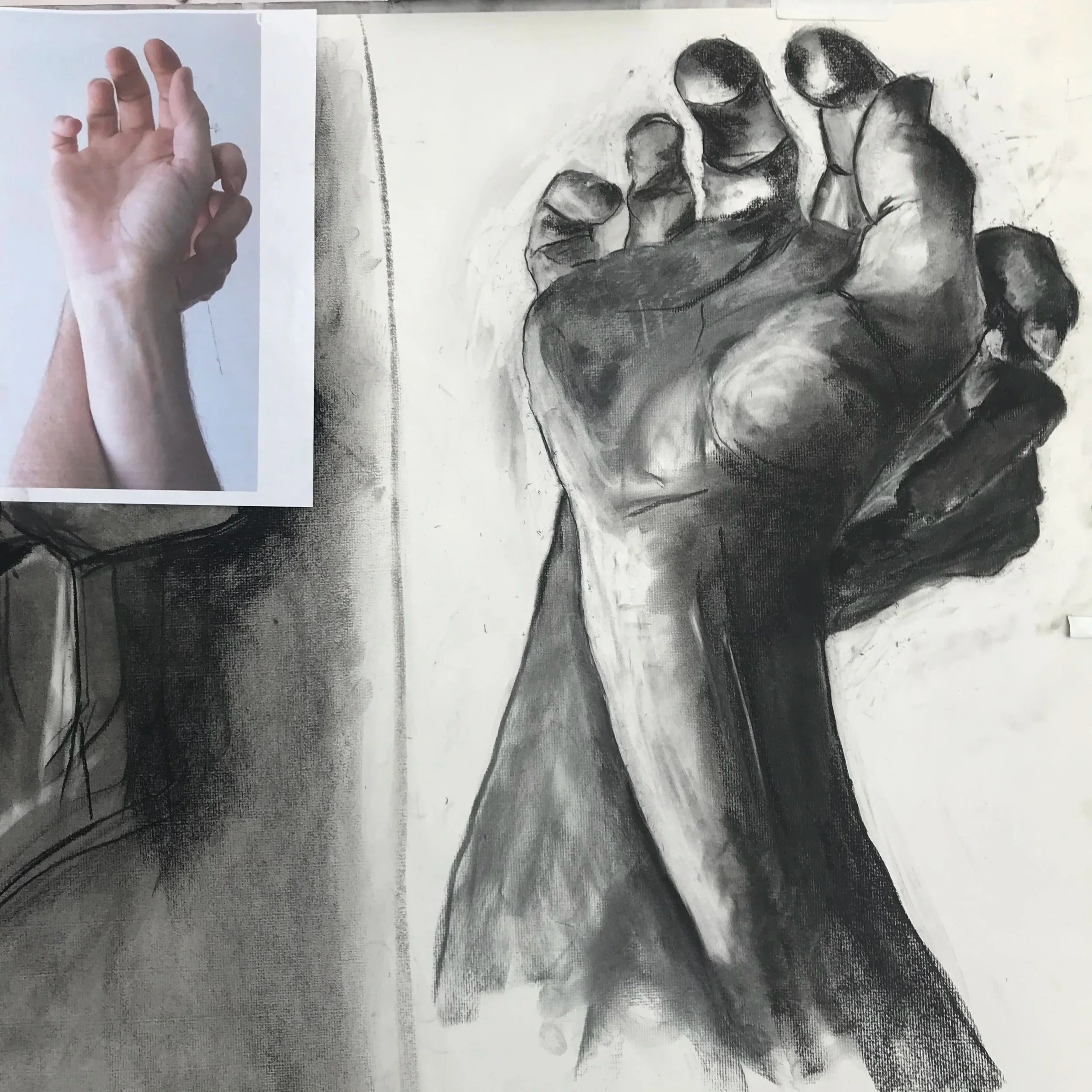 Charcoal on paper 2020