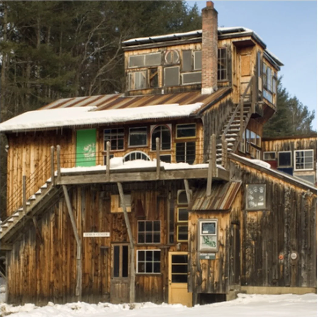 Student designed building at Goddard College