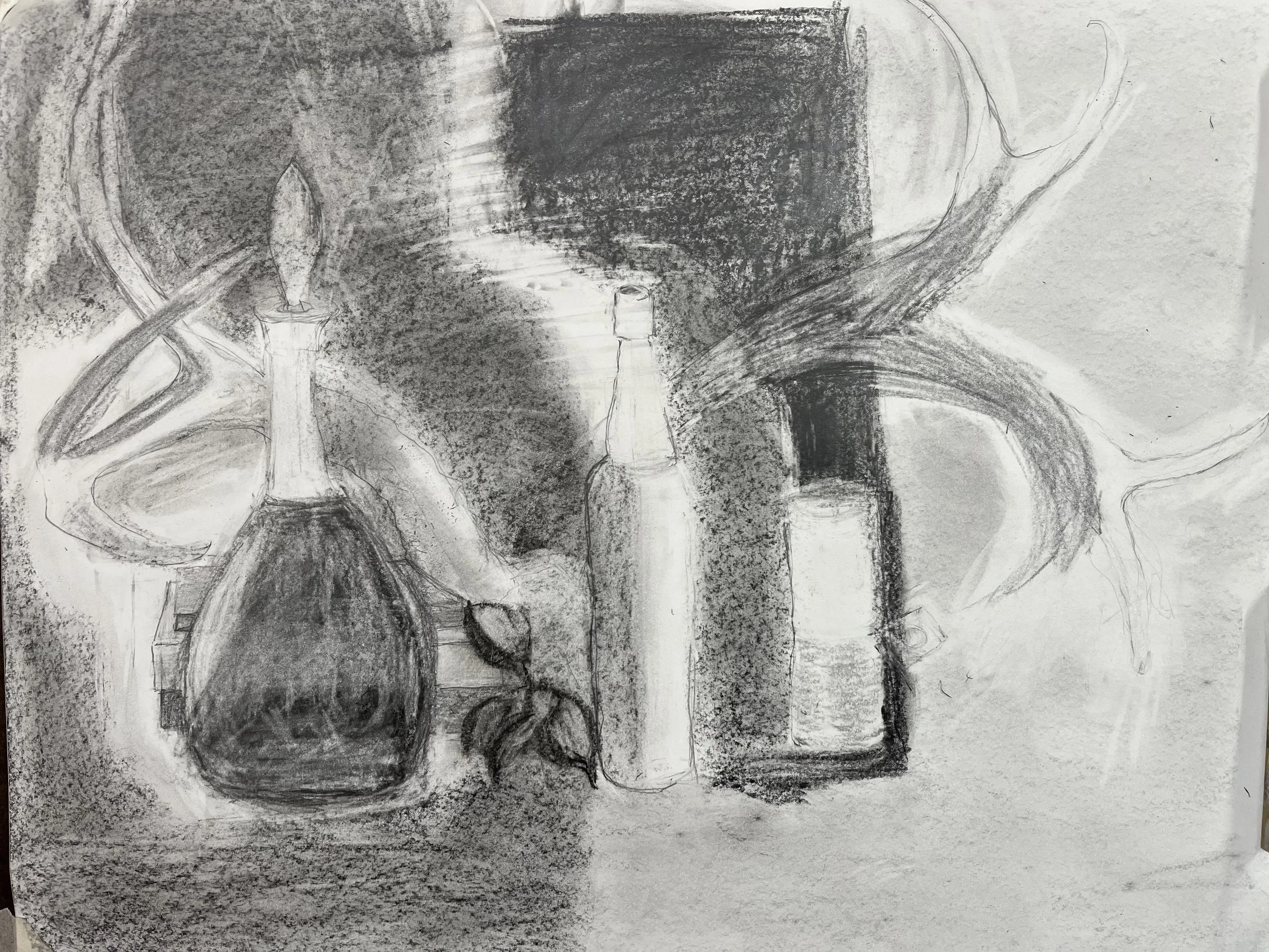 Charcoal on paper (detail) 2023