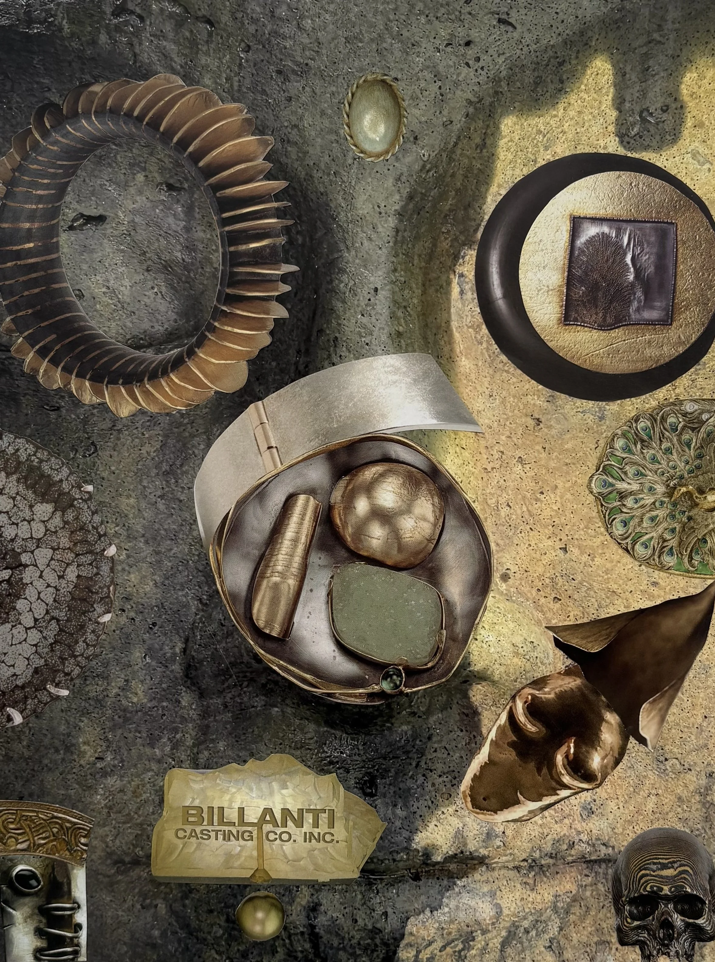 "Jeweled Buddha"
Mixed media collage on paper 2026