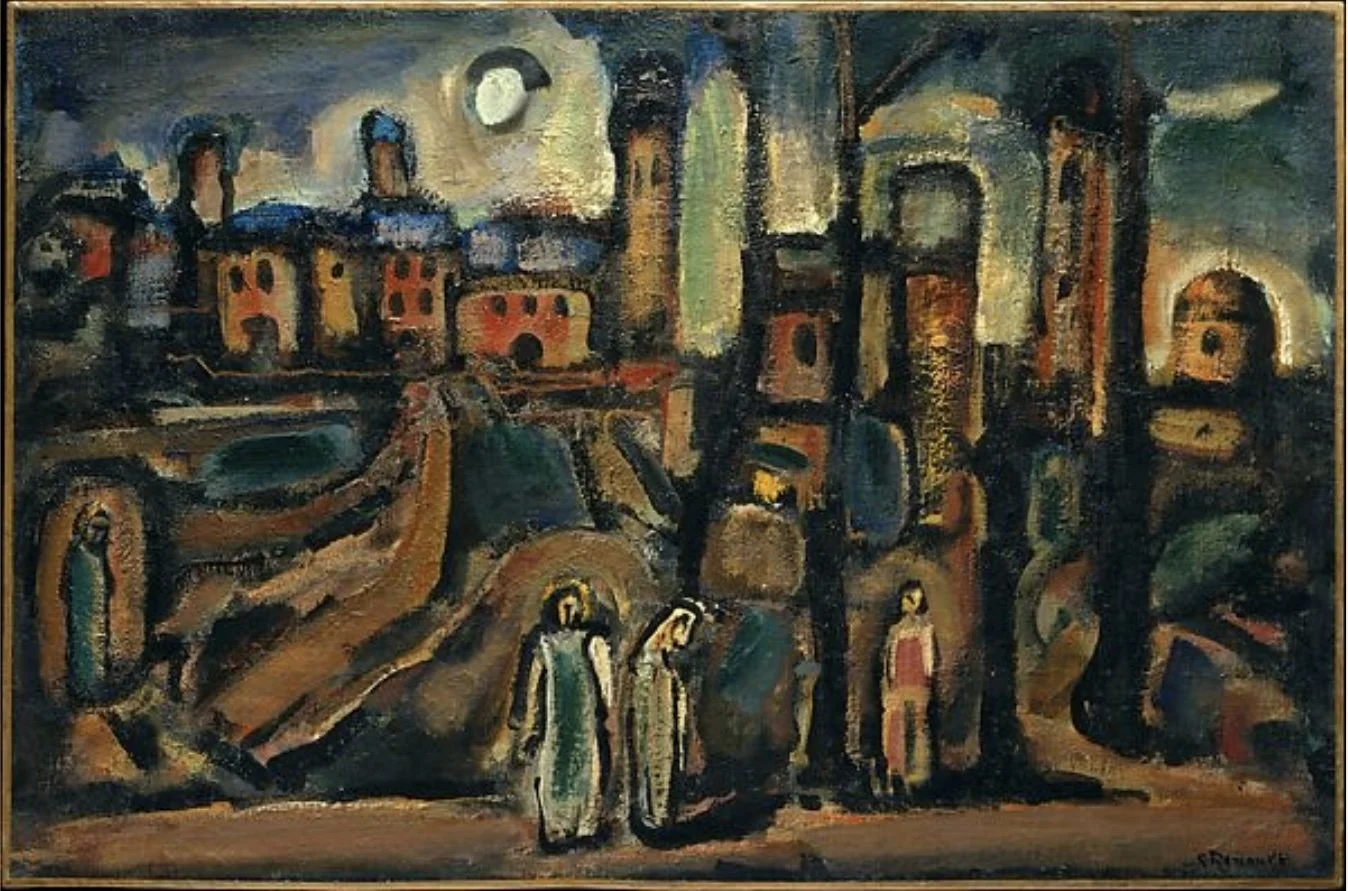 Painting by Rouault, Twilight 1937