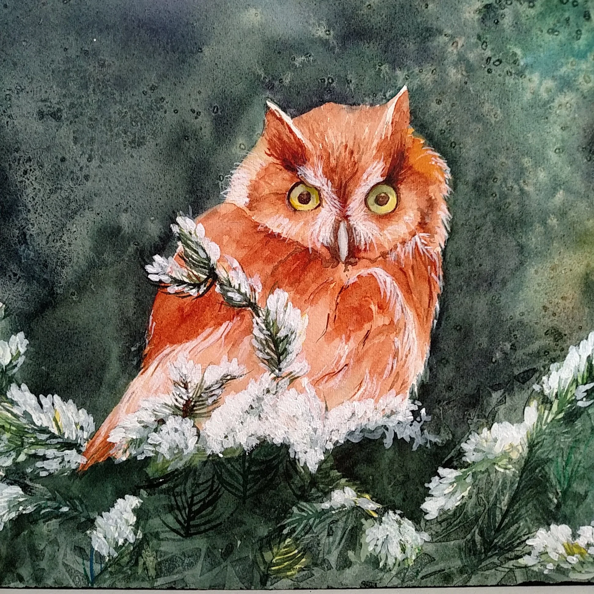 Watercolor & Acrylic on paper