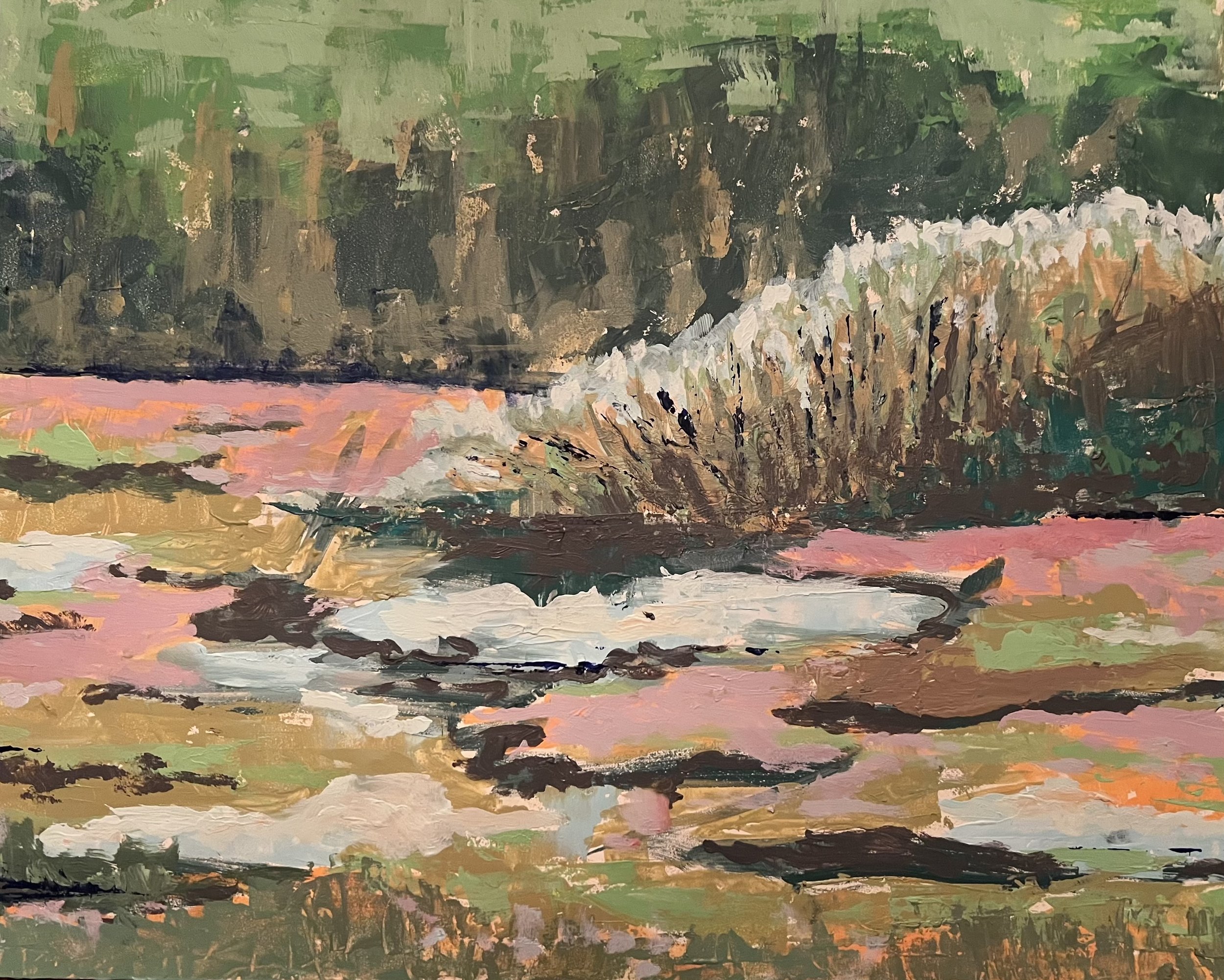 "Metolius Color Study" Oil on canvas 2024