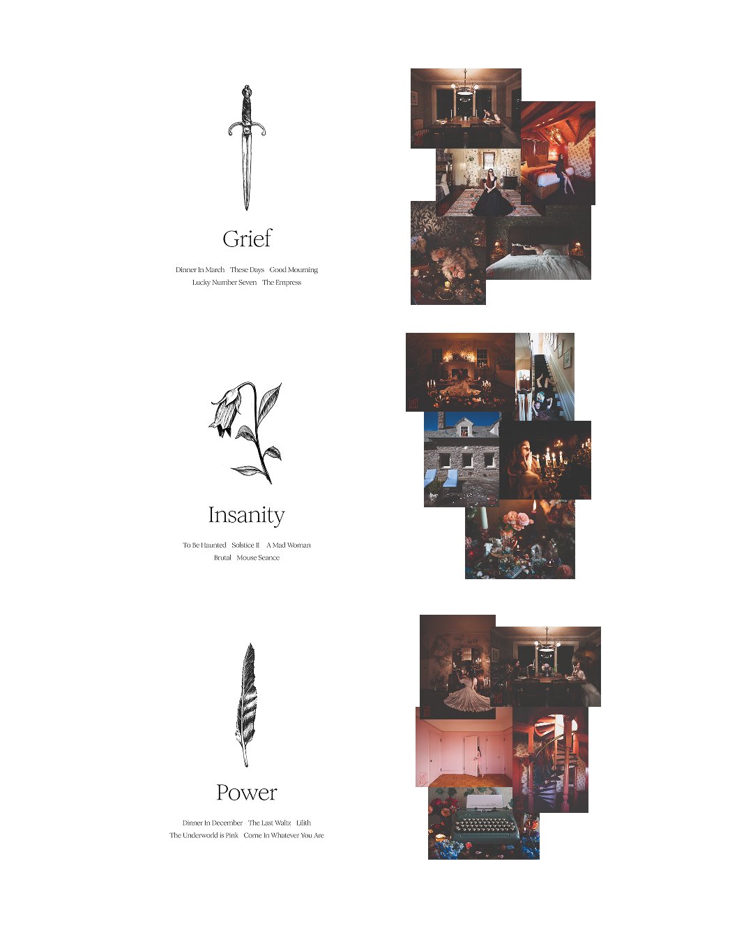 Grief, Insanity, & Power Postcard 3-Pack
