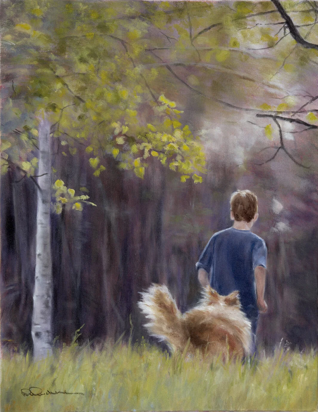 A Boy and His Dog. SOLD!