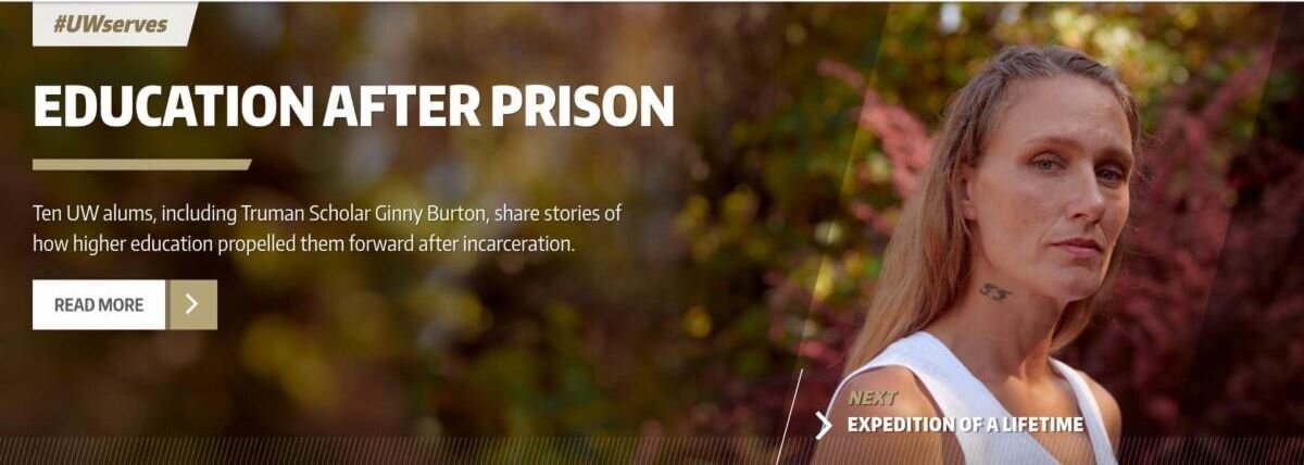 Ginny Burton was    recently featured    on University of Washington’s homepage for her endeavors in higher education.
