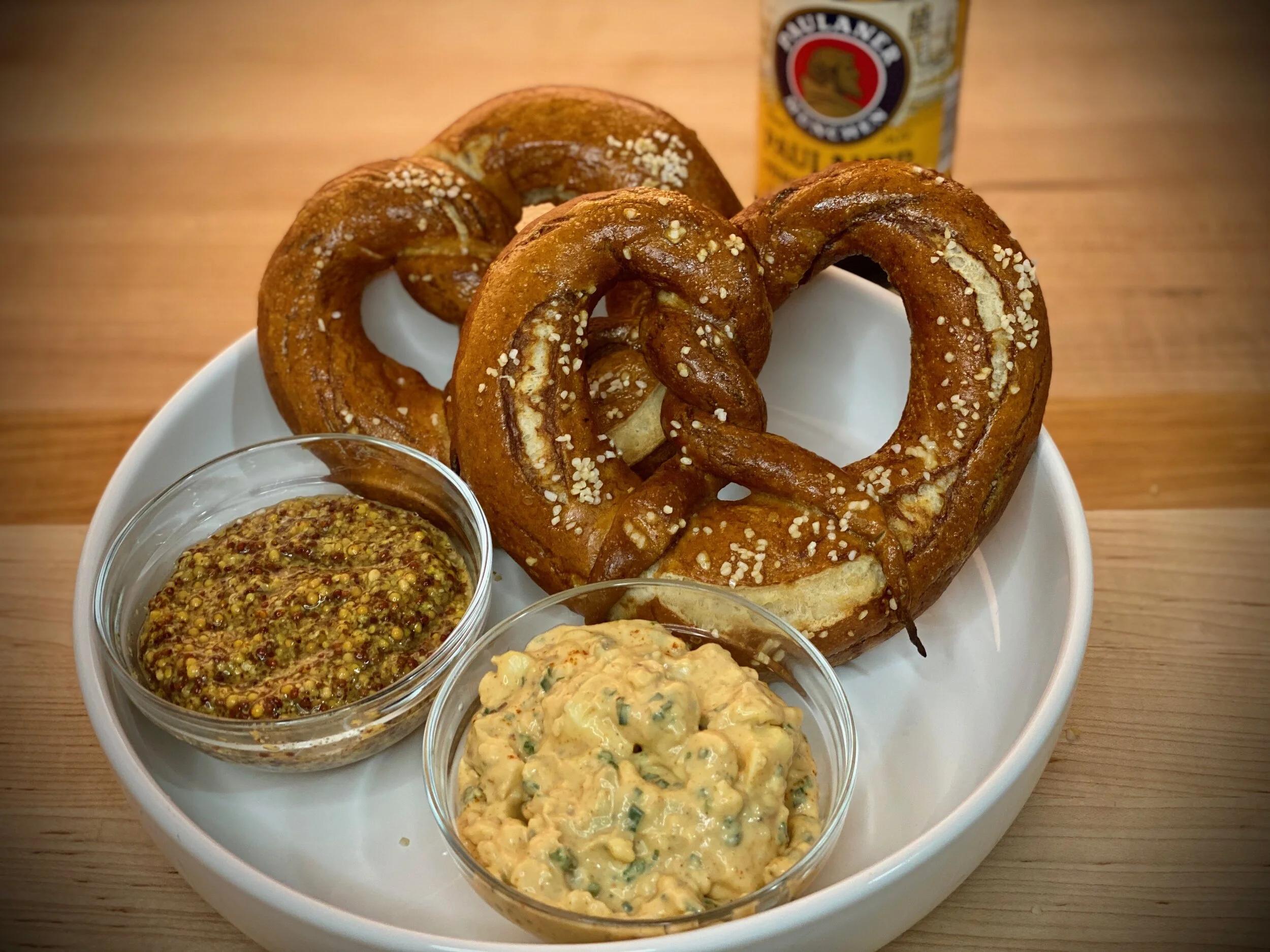Oktoberfest- Soft Pretzels, Beer Cheese Dip &amp; Sweet Bavarian Mustard