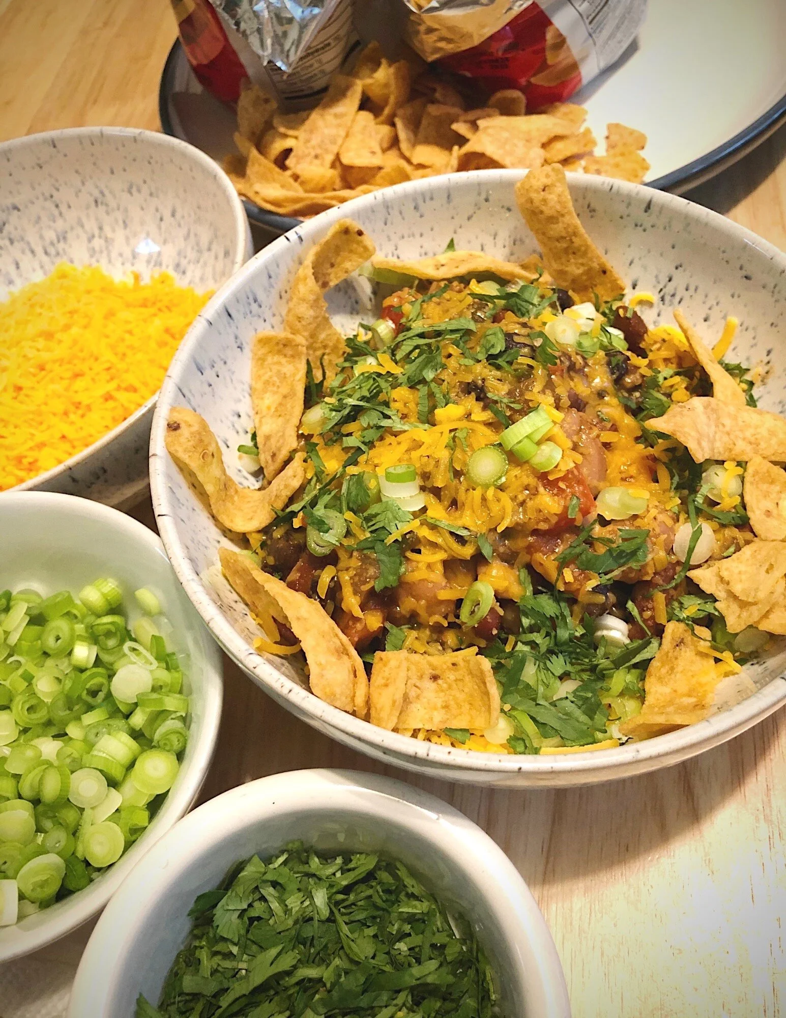 Three Beans Frito Pie 