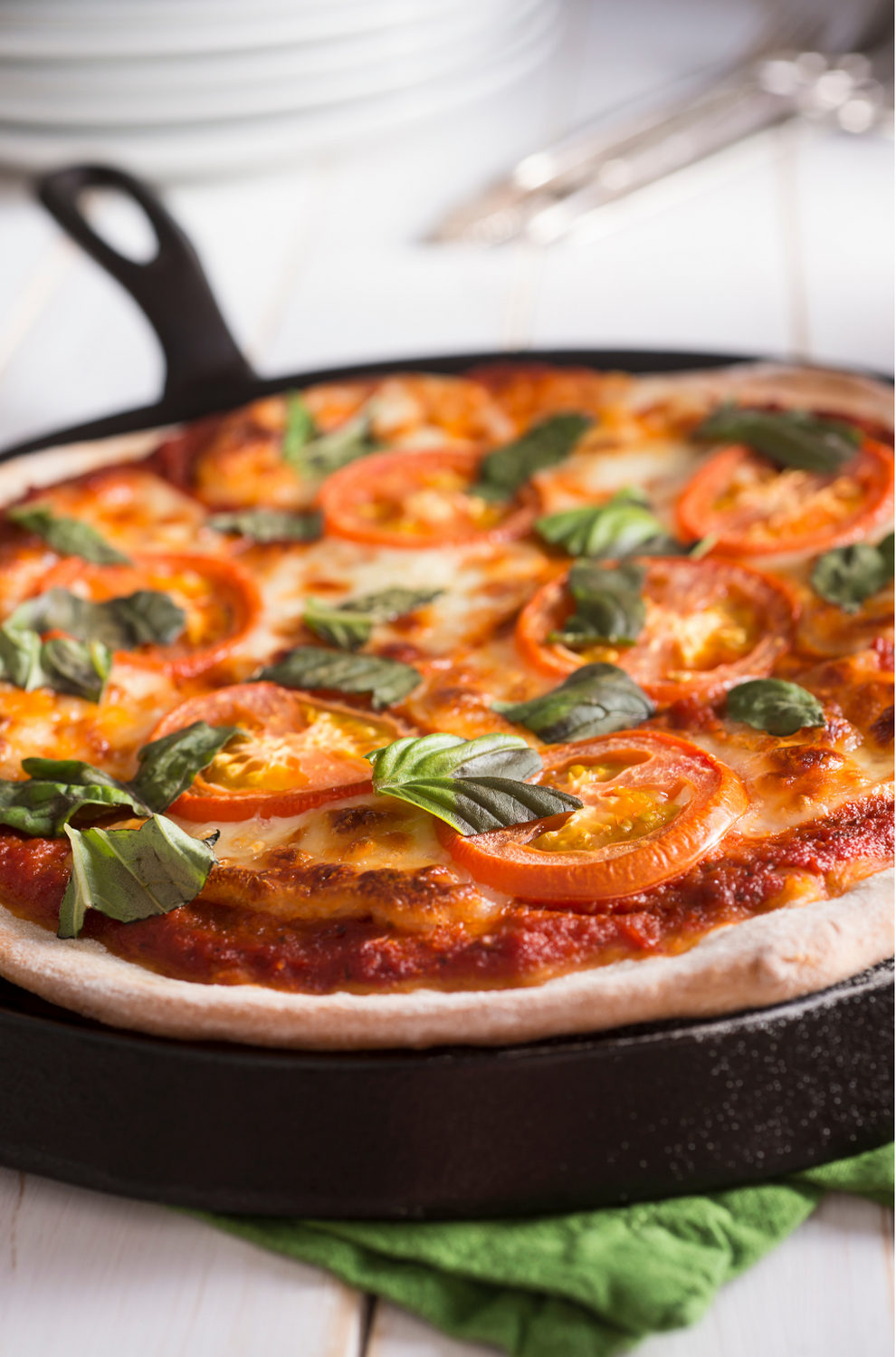 Cast-Iron Margherita Pizza