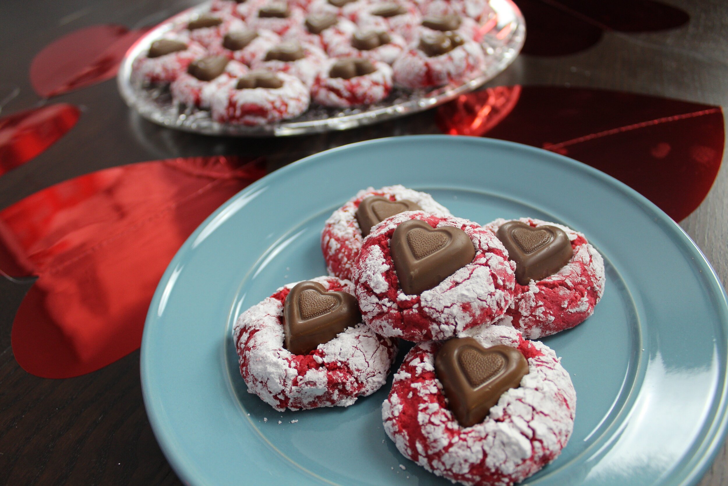 Red Velvet Heart Cookies