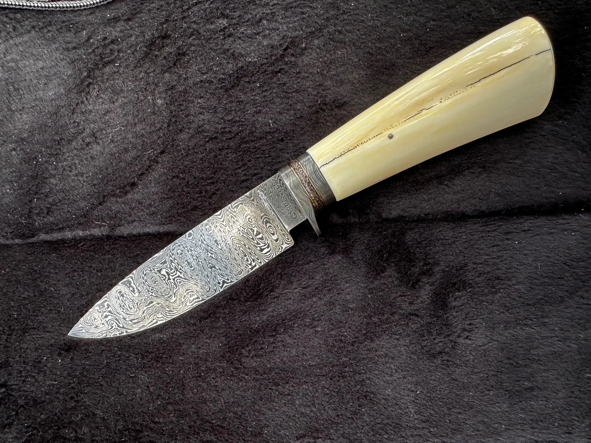 MS Ladder Damascus Drop Point Hunter with Ivory 2025.jpg