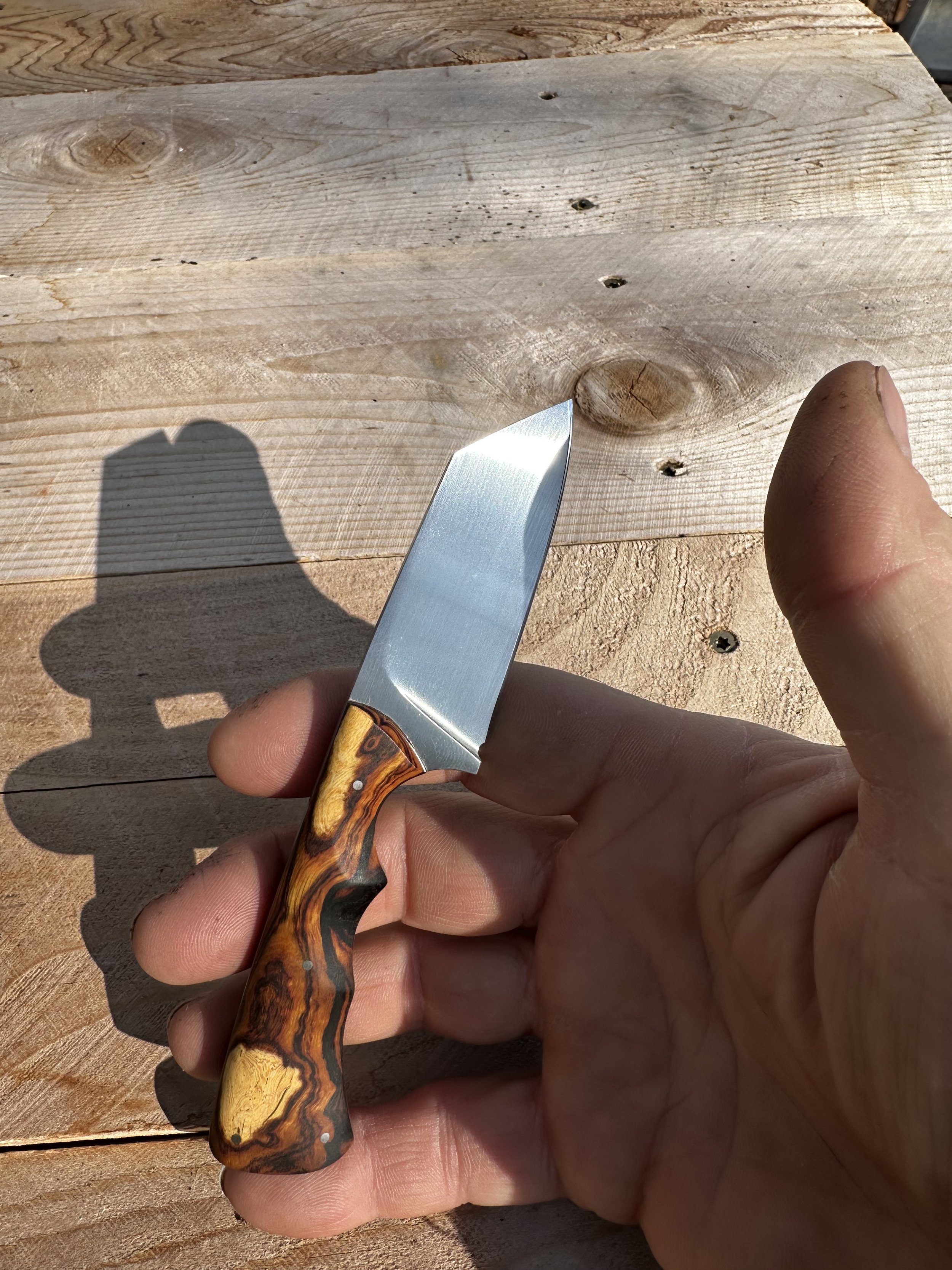 Cowboy Runt EDC with Desert Ironwood Burl