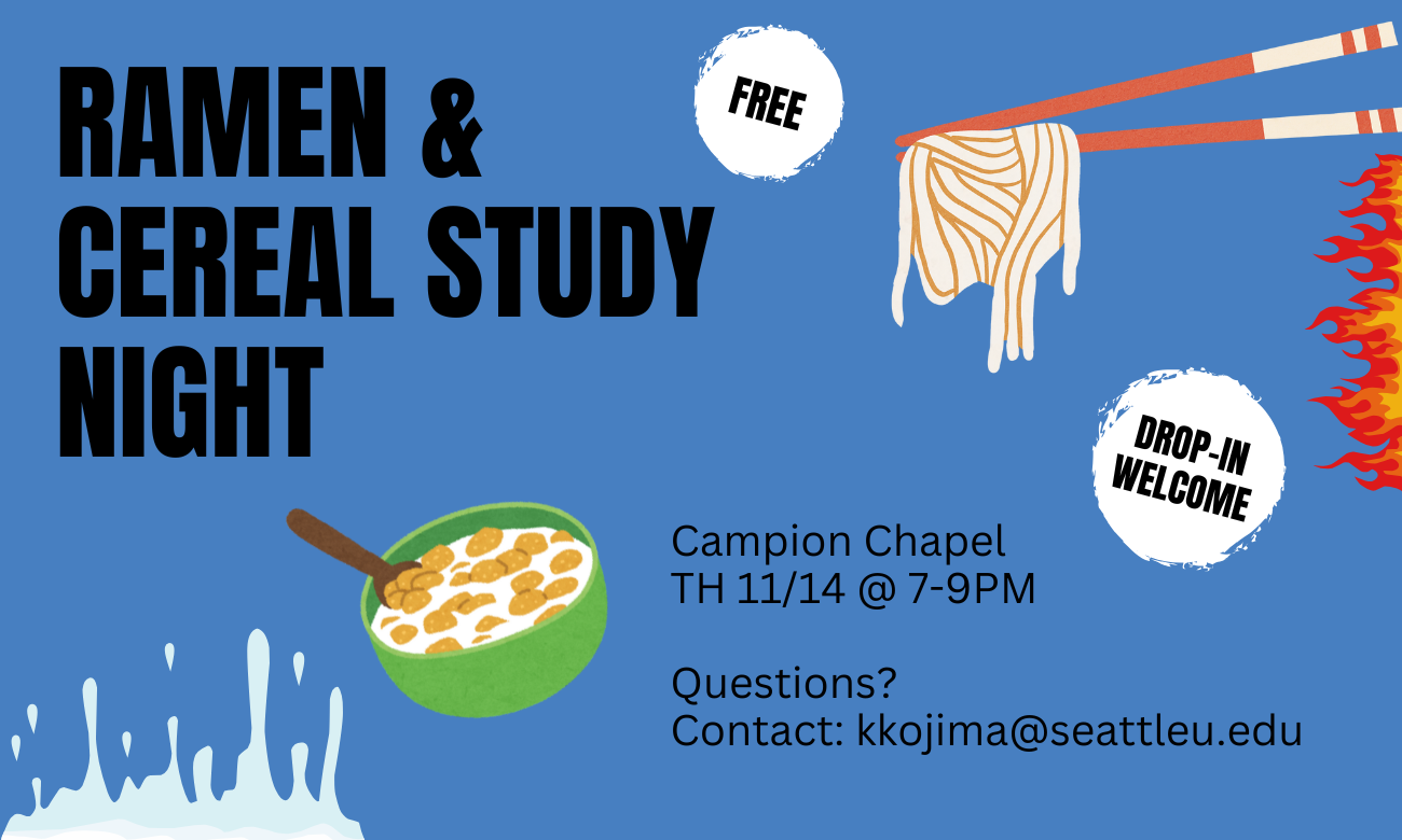 Ramen & Cereal Study Night