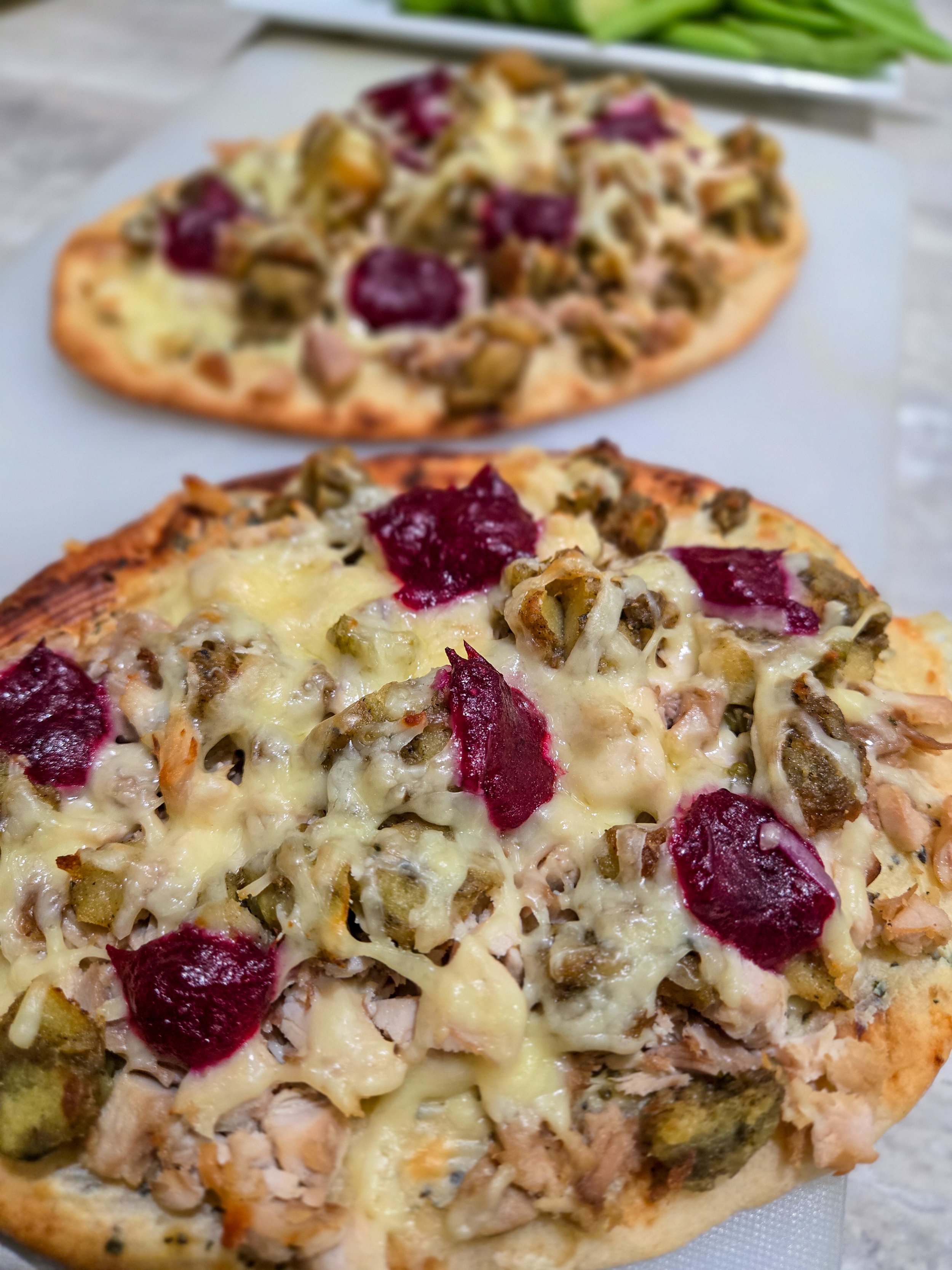 Turkey Dinner Leftover Naan Bread