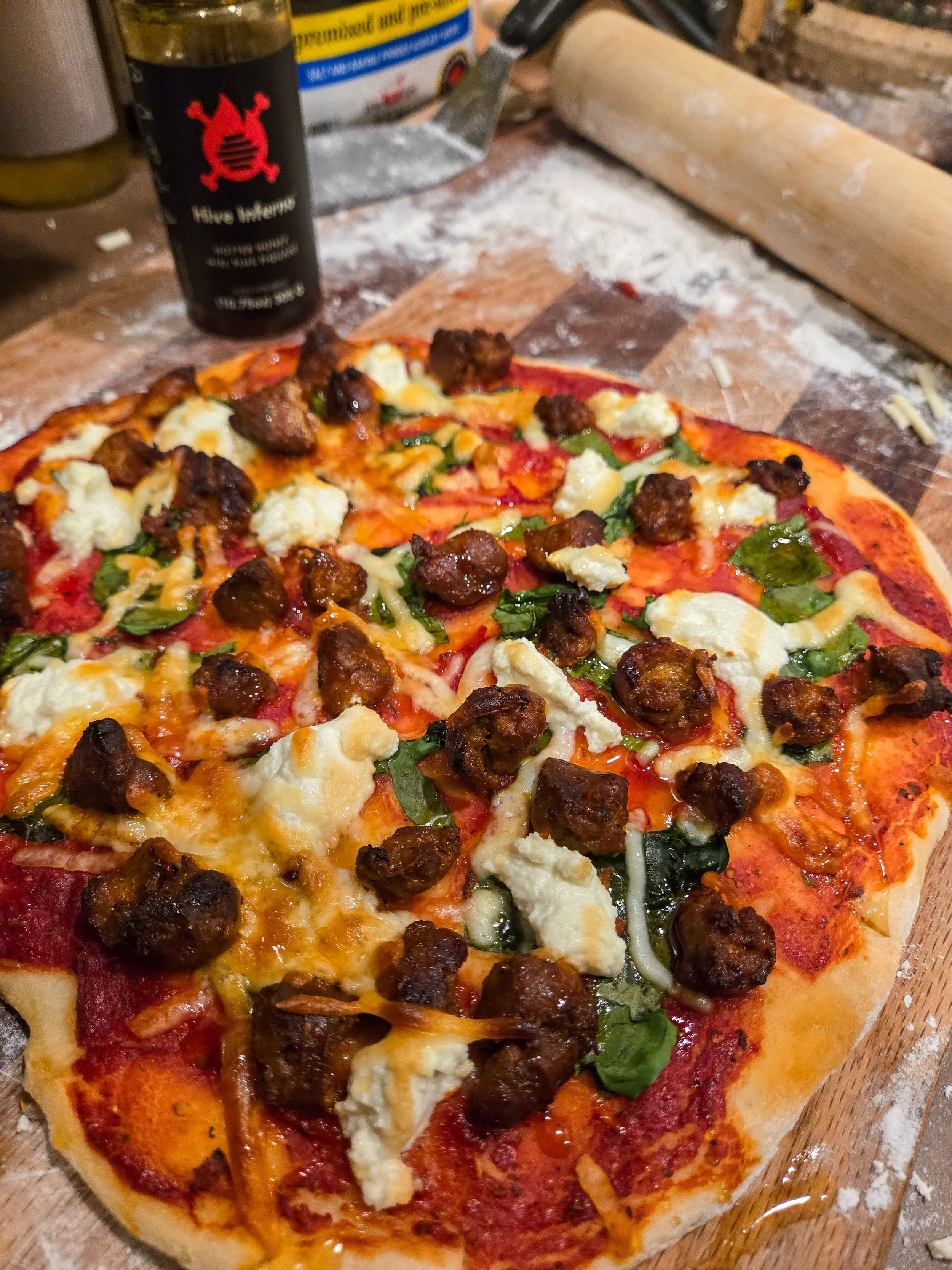 Chorizo Hot Honey Pizza