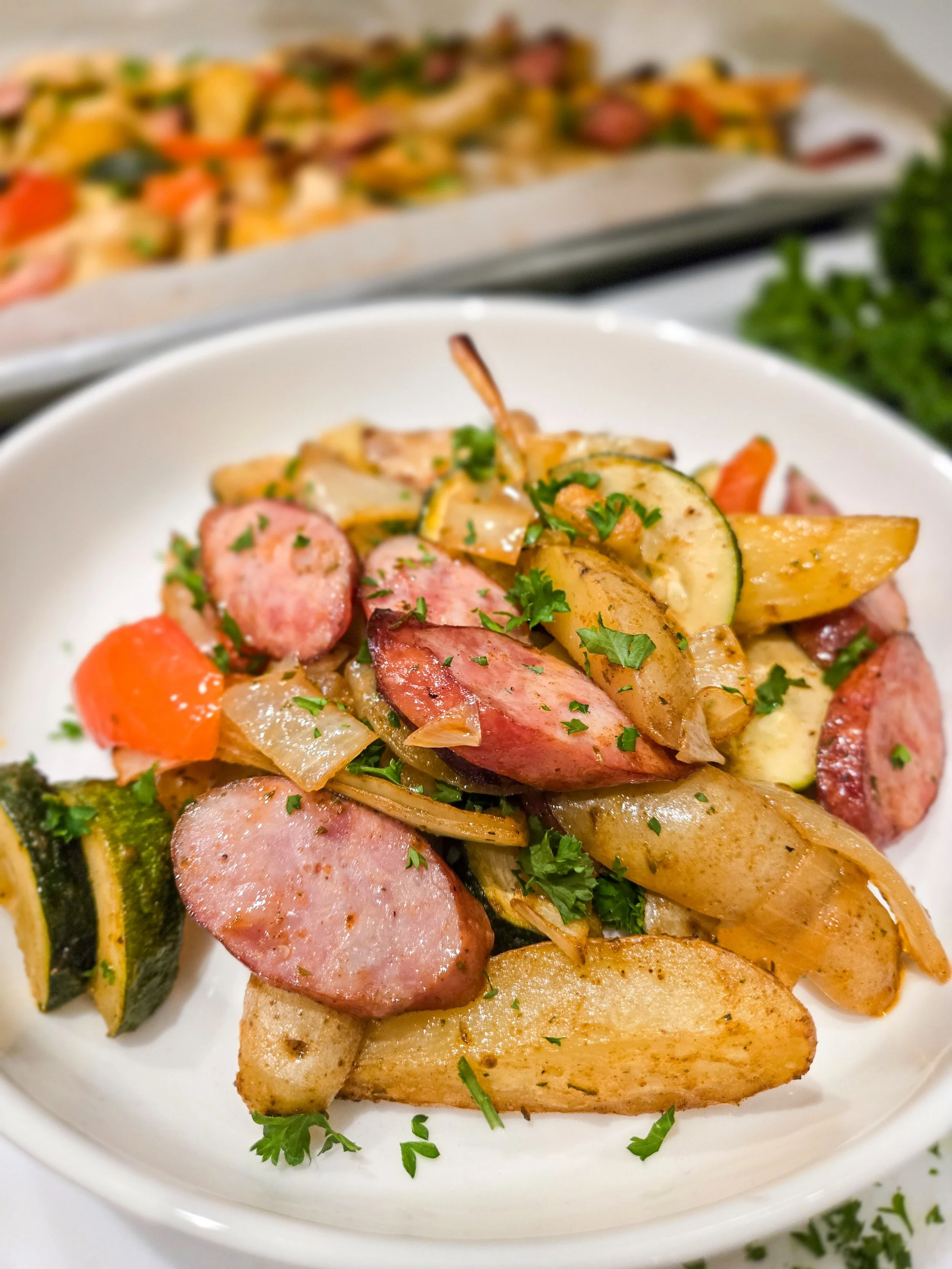 Sheet Pan Sausage Dinner