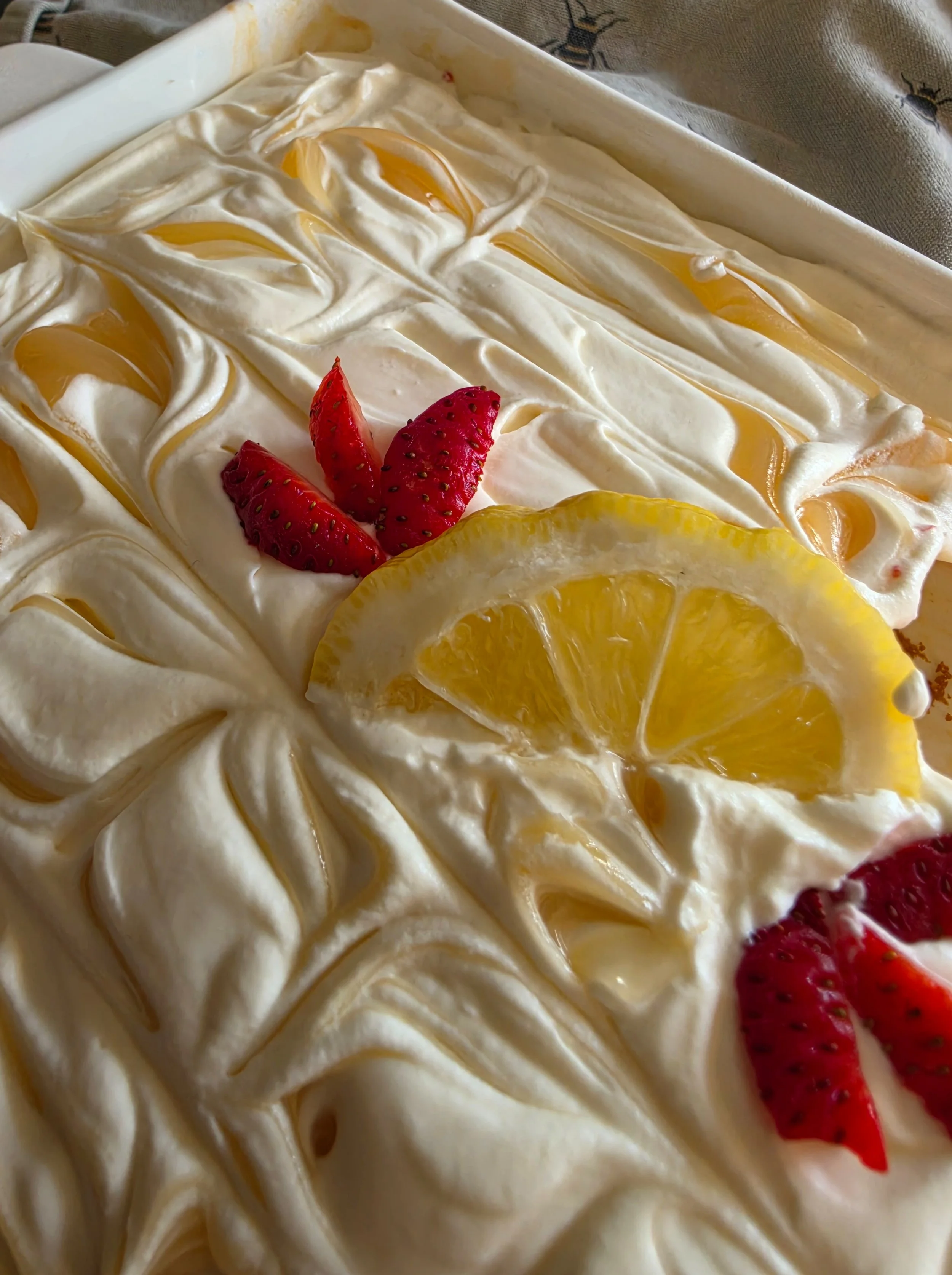 Strawberry Lemonade Poke Cake